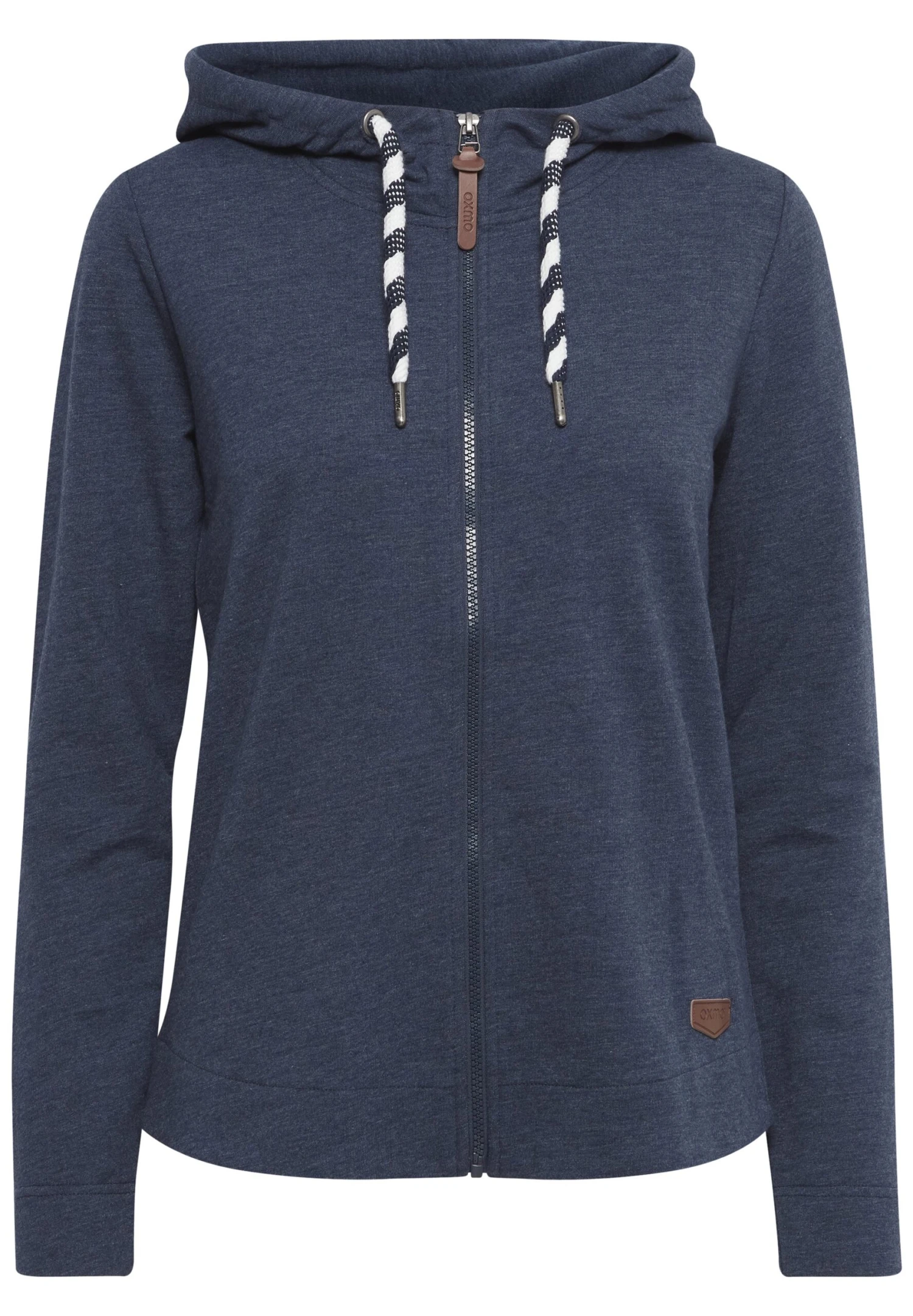 OXMO OXWanda - Zip-up Sweatshirt - Ins Bl Mel 6 OXMO OXWanda - Zip-up Sweatshirt - Ins Bl Mel - Image 6