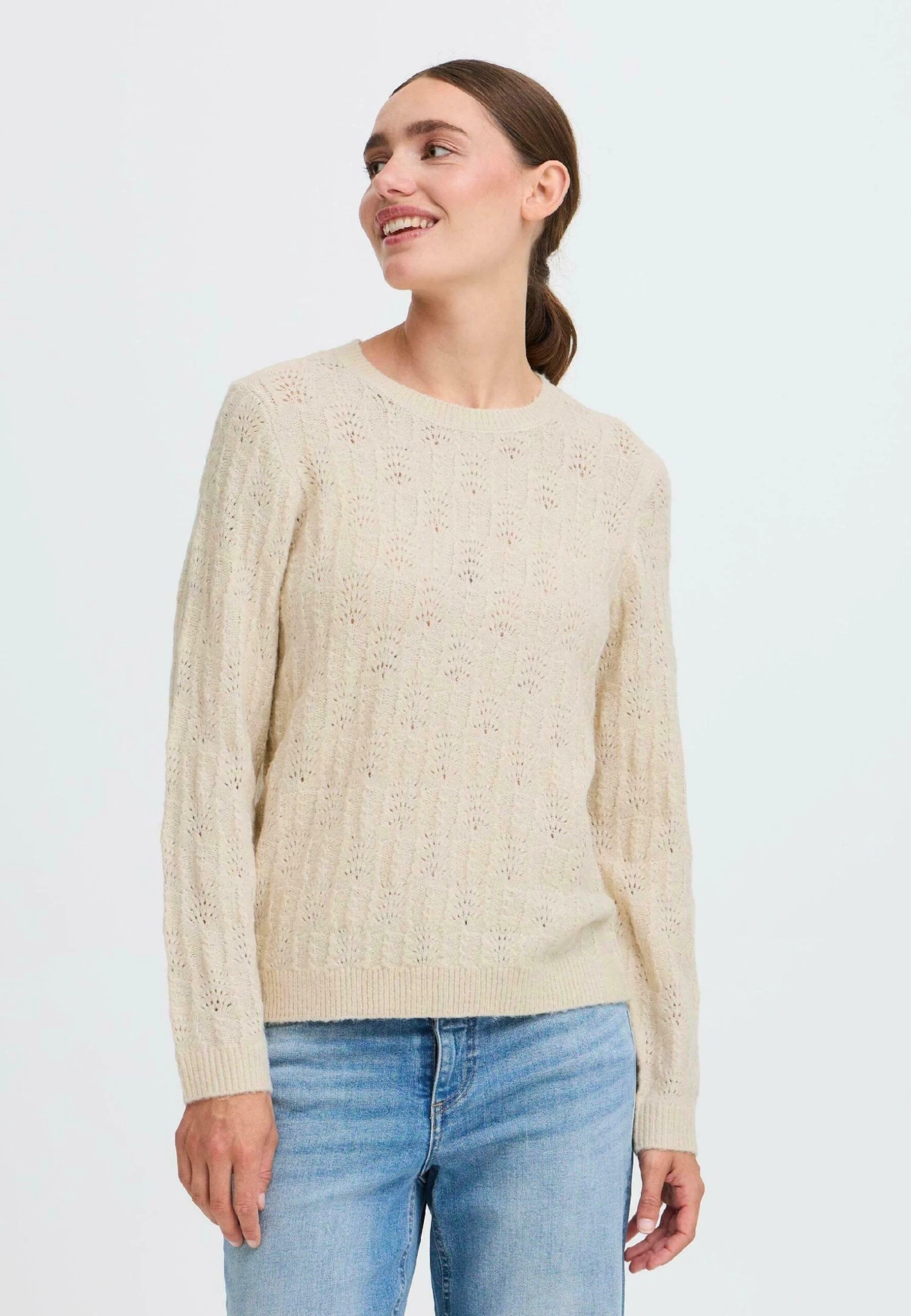 OXMO FRSINVA - Jumper - Pumice Stone 1 OXMO FRSINVA - Jumper - Pumice Stone