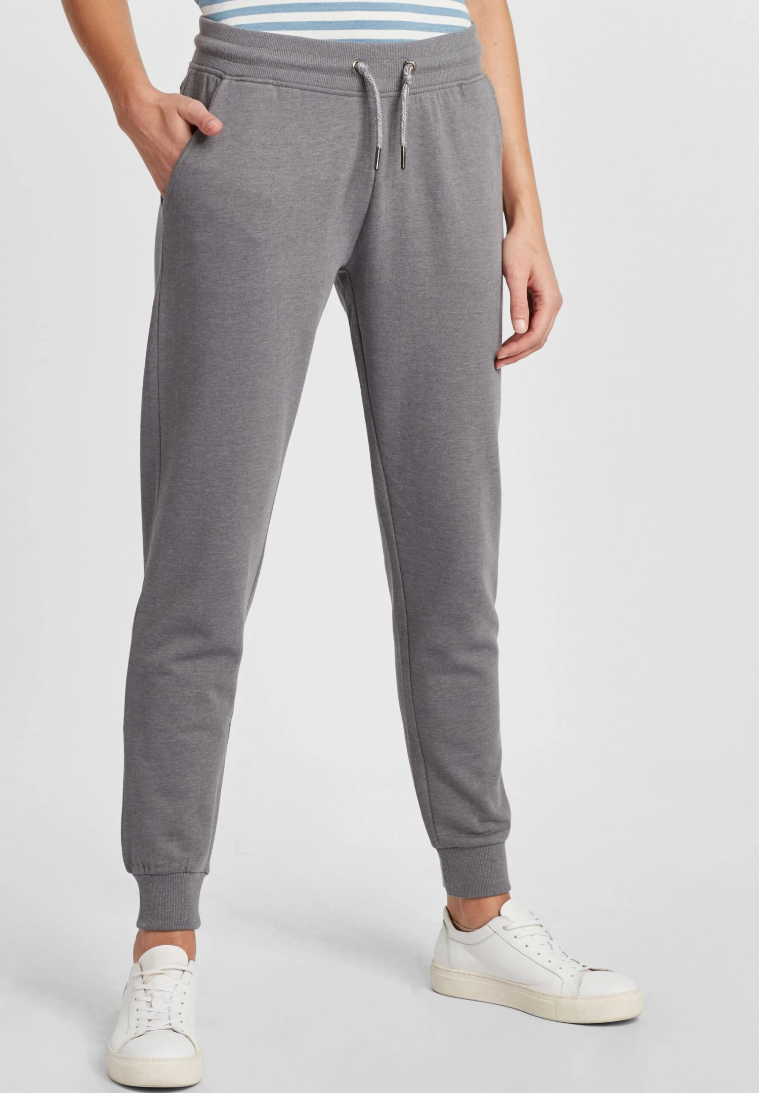 OXMO OXPolah - Tracksuit Bottoms - Grey Melange 1 OXMO OXPolah - Tracksuit Bottoms - Grey Melange