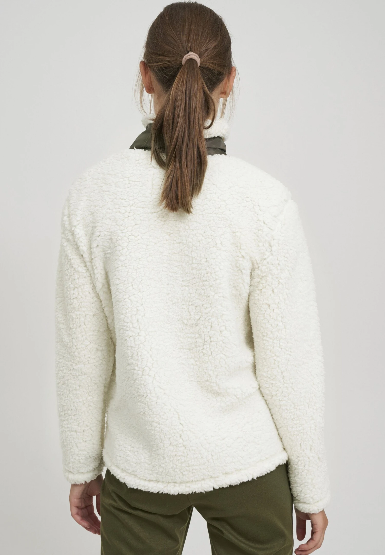 OXMO OXELLIN - Fleece Jacket - Cloud Dancer 3 OXMO OXELLIN - Fleece Jacket - Cloud Dancer - Image 3
