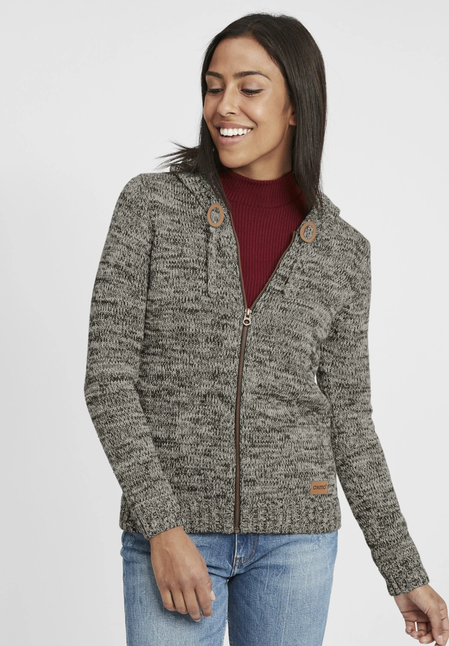 OXMO OXPHILADELPHIA - Cardigan - Dark Grey 1 OXMO OXPHILADELPHIA - Cardigan - Dark Grey