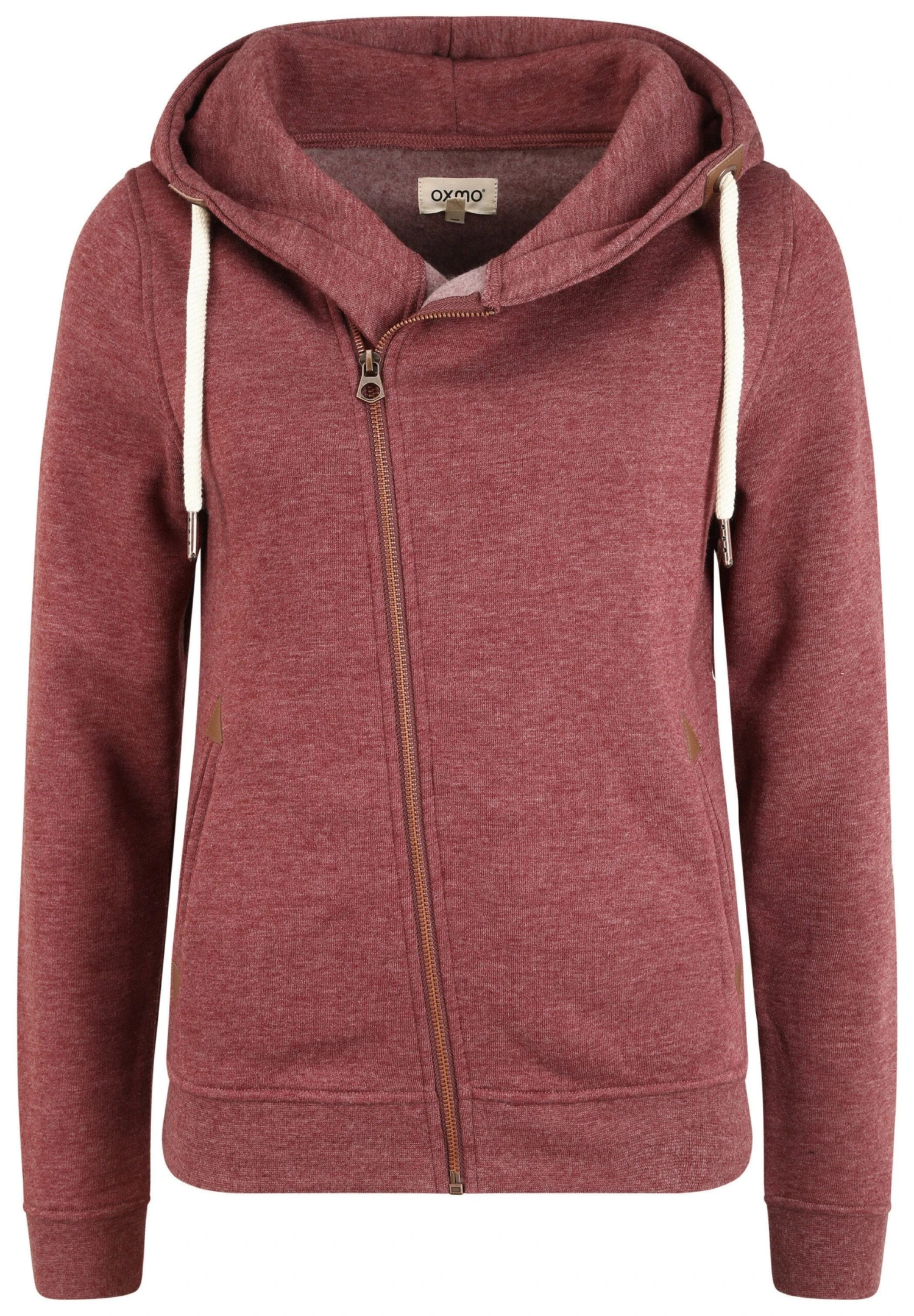 OXMO OXVicky - Zip-up Sweatshirt - Sand Melan 9 OXMO OXVicky - Zip-up Sweatshirt - Sand Melan - Image 9
