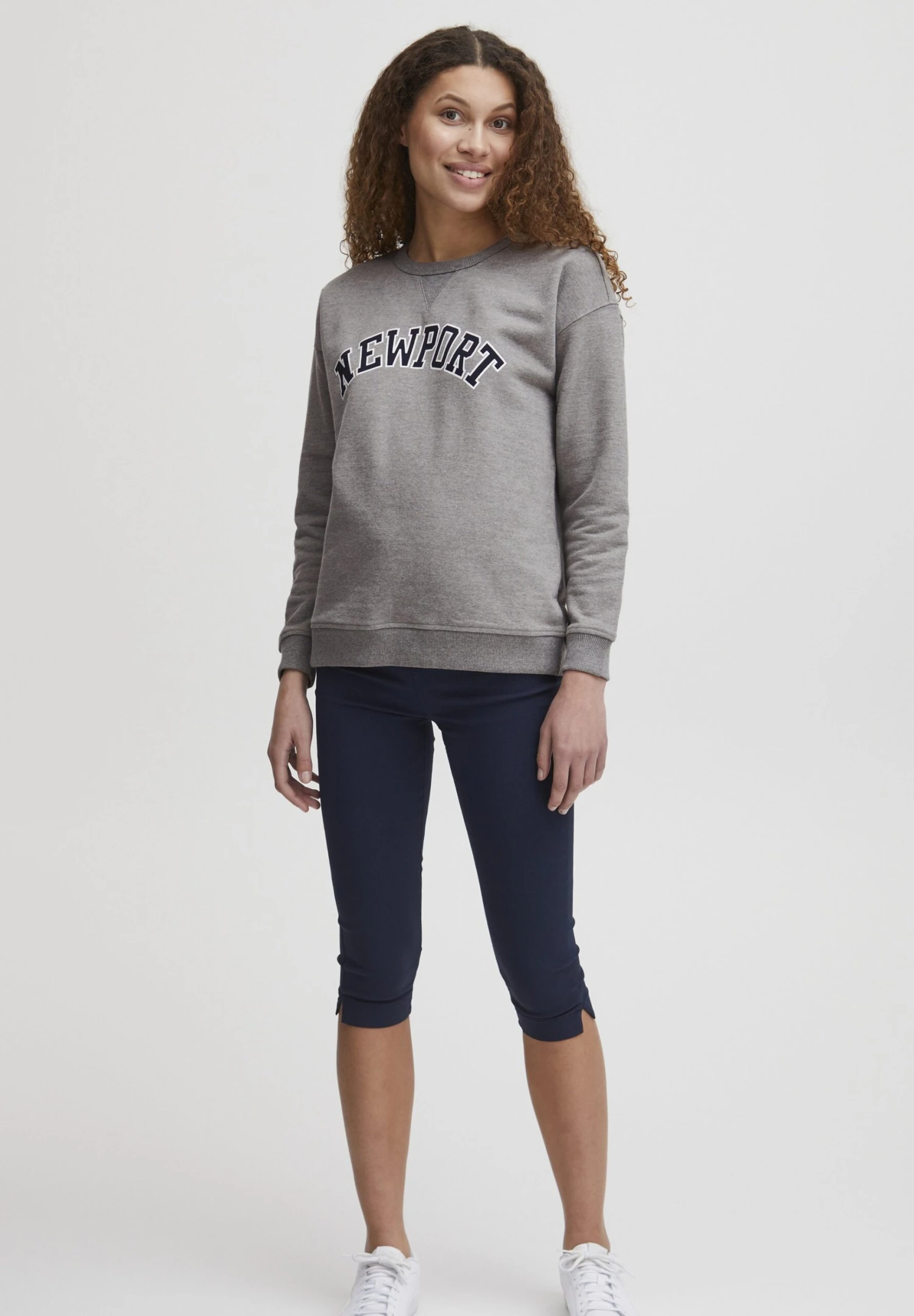 OXMO OXCOLEEN - Sweatshirt - Medium Grey Melange 2 OXMO OXCOLEEN - Sweatshirt - Medium Grey Melange - Image 2