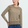 OXMO FRKEANA - Jumper - Desert Taupe Mix