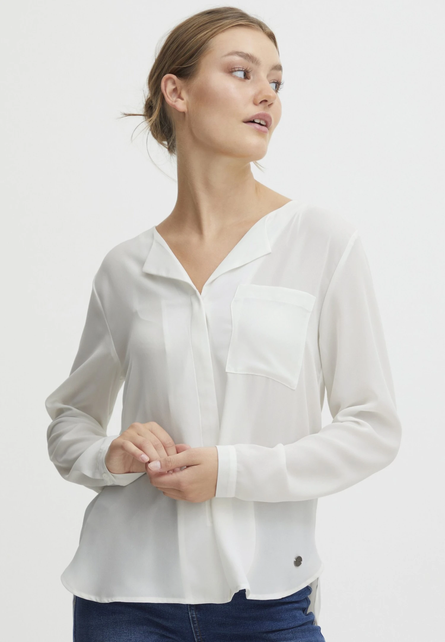 OXMO OXHally - Blouse - Off White 1 OXMO OXHally - Blouse - Off White