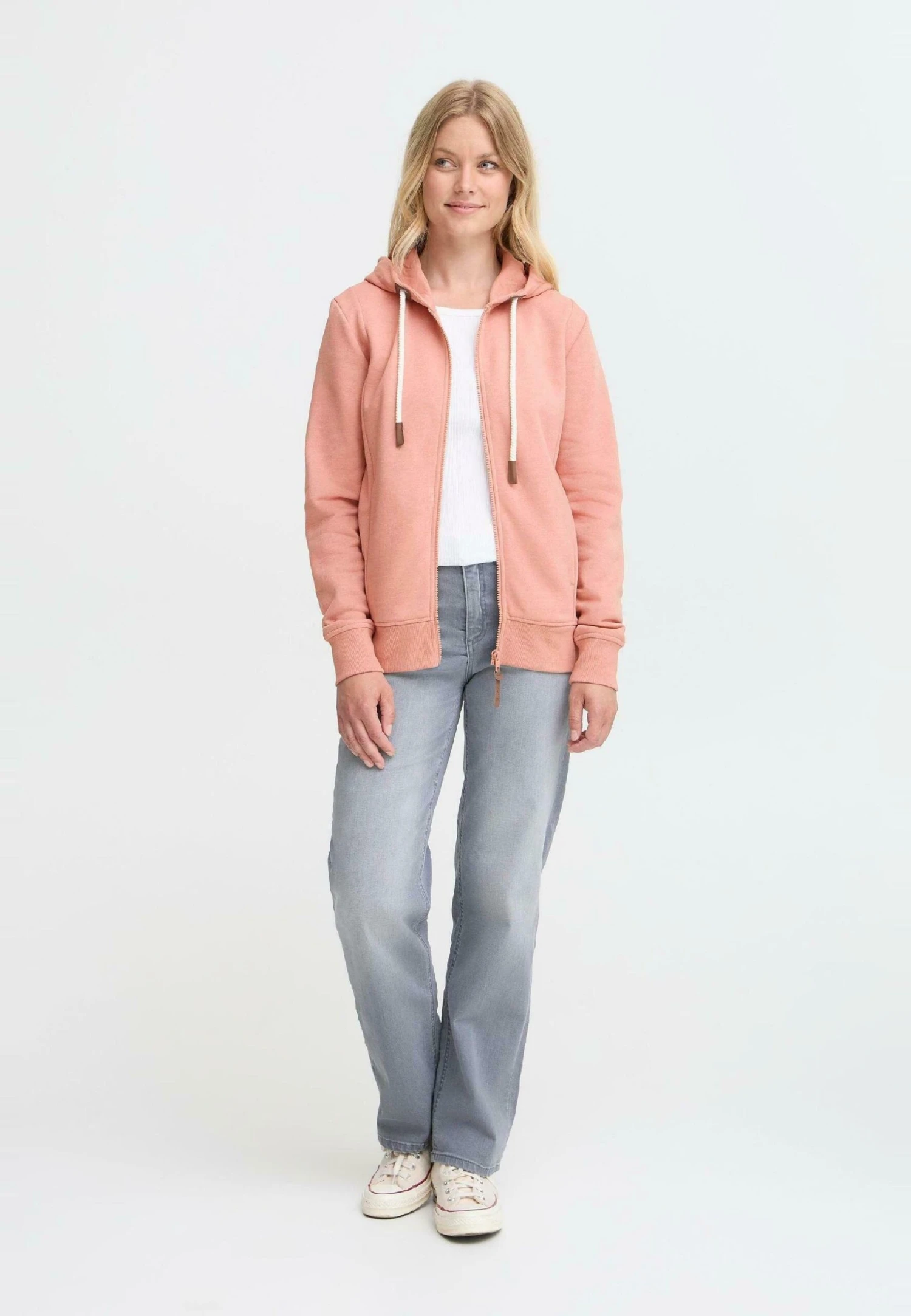 OXMO OXMILLE ZIPHOODIE - Zip-up Sweatshirt - Cameo Brown Melange 2 OXMO OXMILLE ZIPHOODIE - Zip-up Sweatshirt - Cameo Brown Melange - Image 2