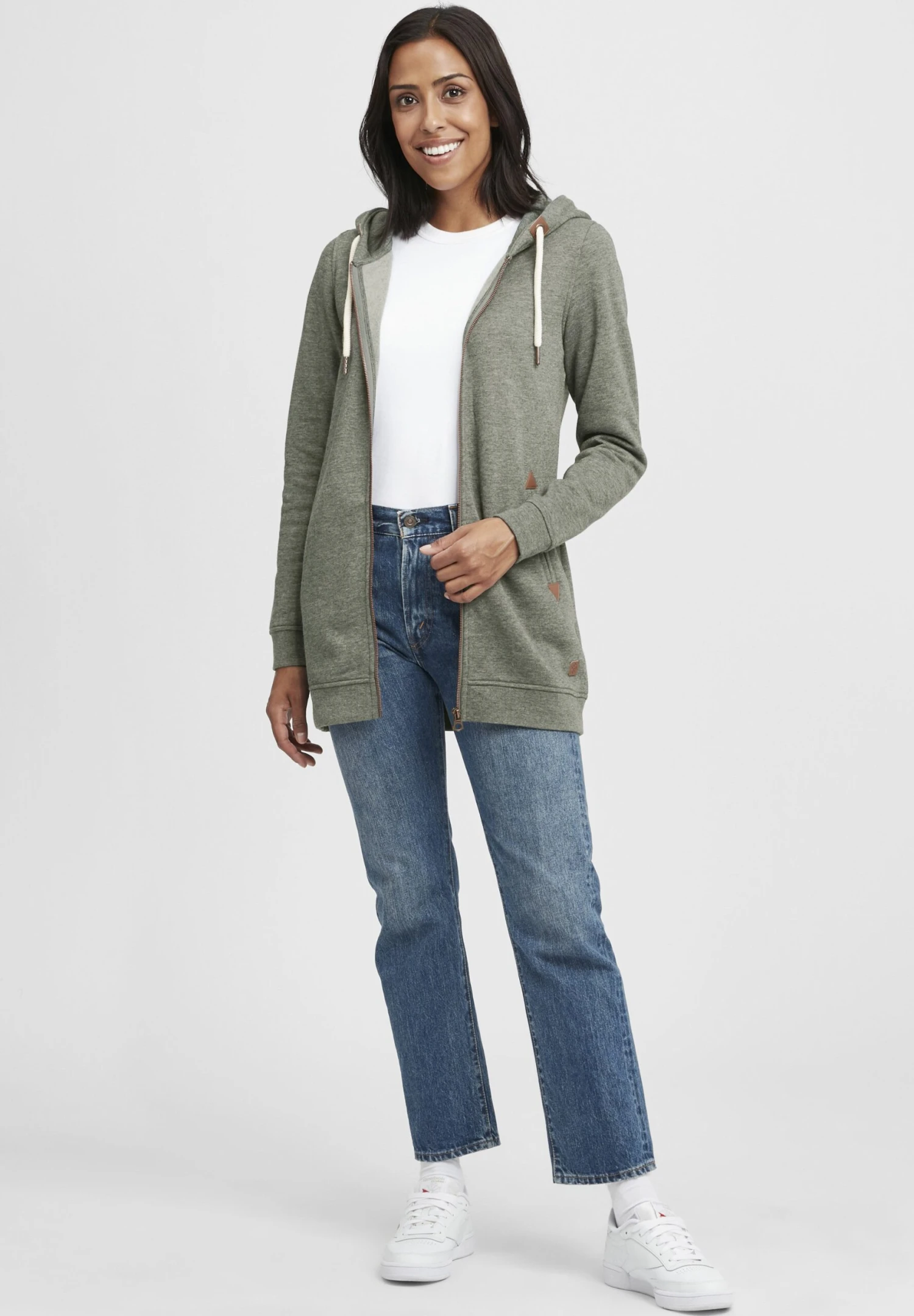 OXMO OXVicky - Zip-up Sweatshirt - Climb Mel 2 OXMO OXVicky - Zip-up Sweatshirt - Climb Mel - Image 2