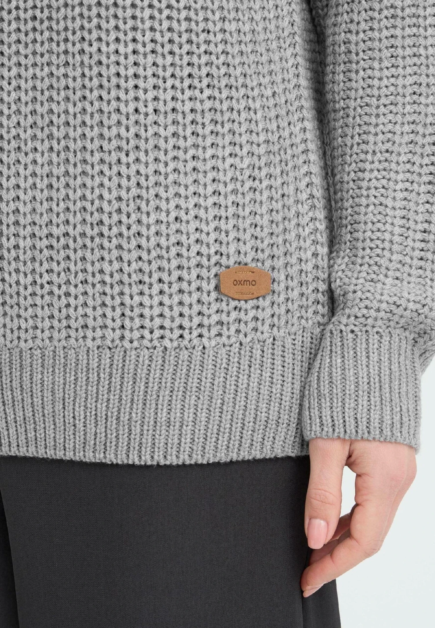 OXMO OXEDNA ROLLNECK - Jumper - Medium Grey Melange 5 OXMO OXEDNA ROLLNECK - Jumper - Medium Grey Melange - Image 5