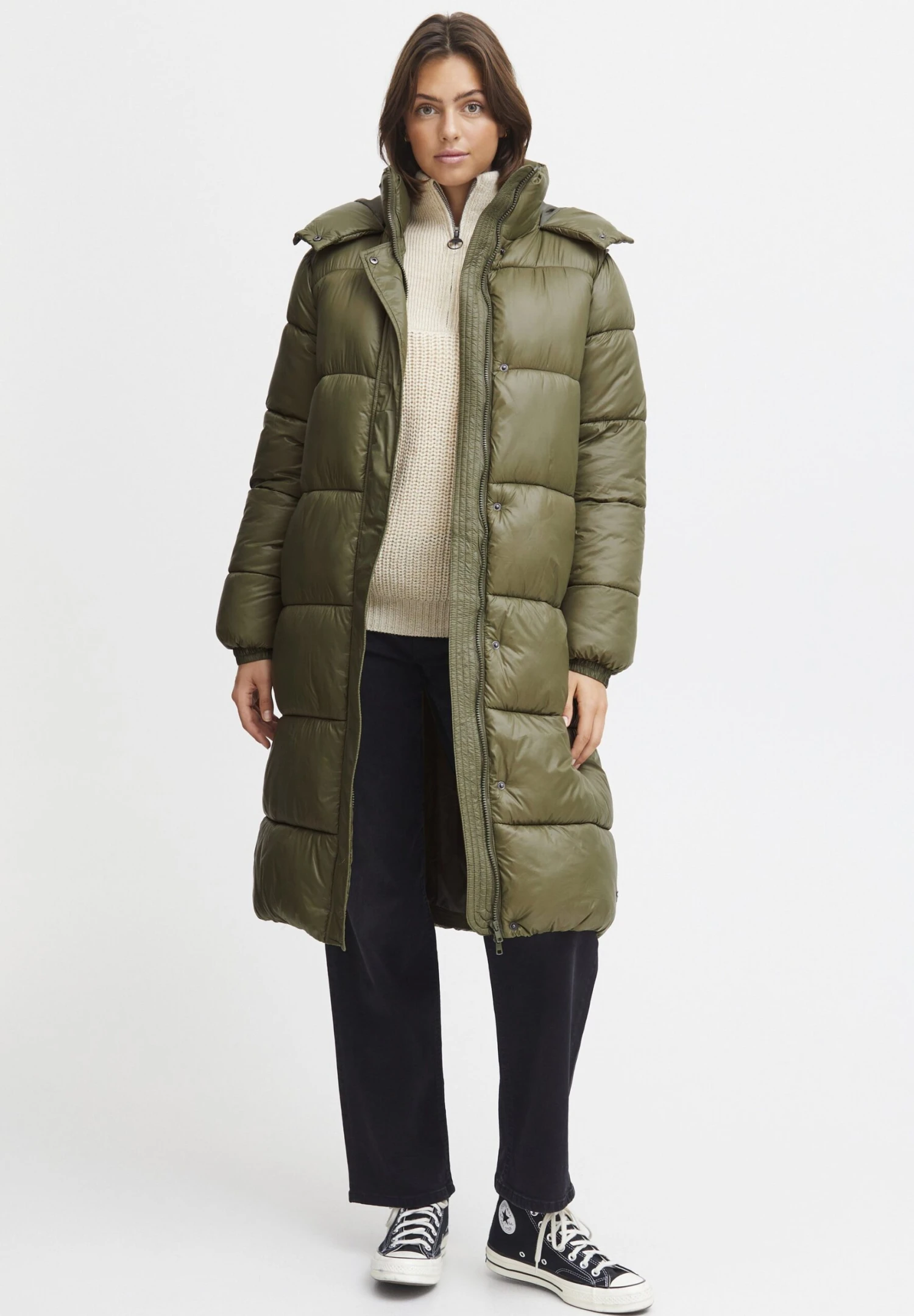 OXMO OXABBY - Winter Coat - Dusty Olive 2 OXMO OXABBY - Winter Coat - Dusty Olive - Image 2