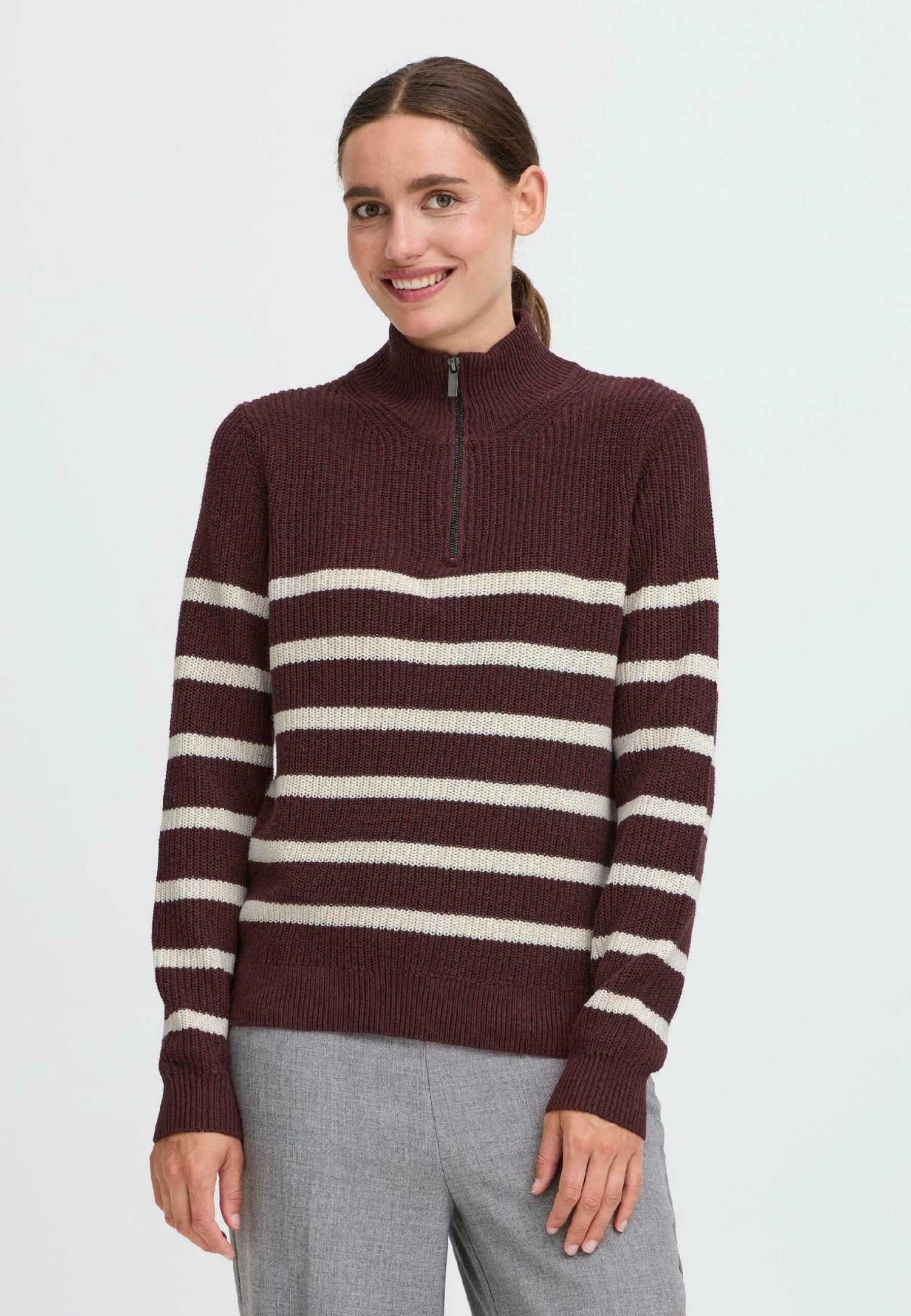 OXMO FRSANVA - Jumper - Fudge Mix 1 OXMO FRSANVA - Jumper - Fudge Mix