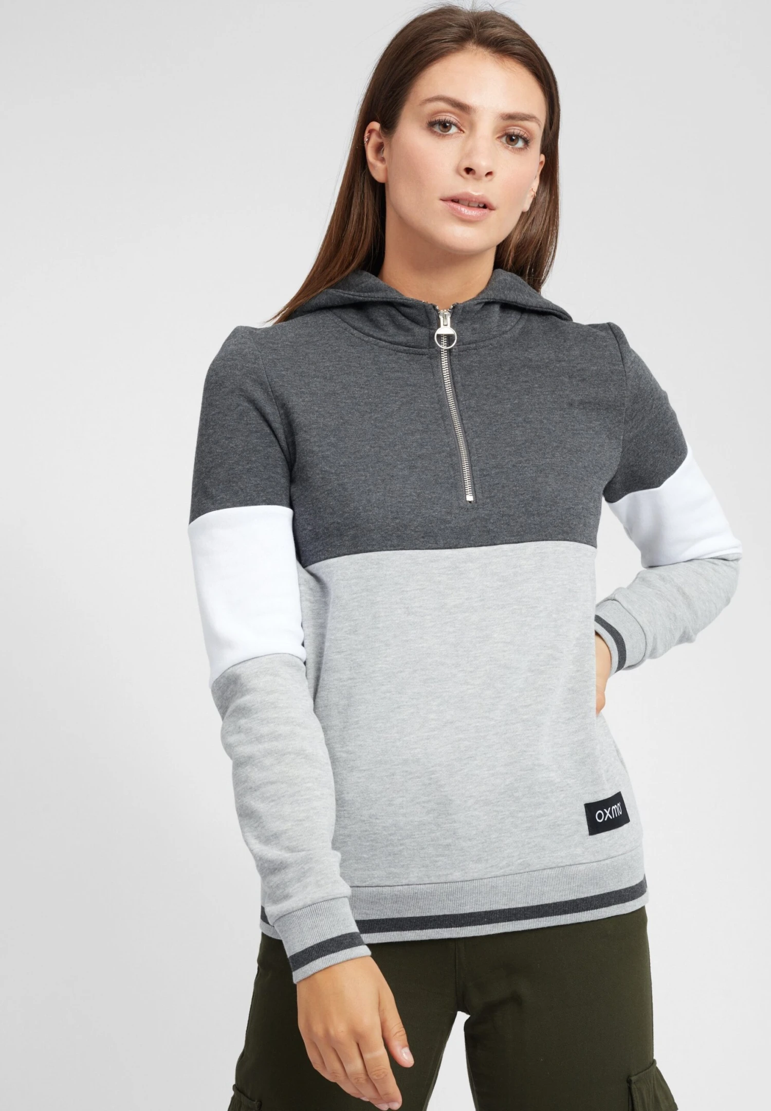 OXMO OXOmara - Hoodie - Dark Grey Melange 1 OXMO OXOmara - Hoodie - Dark Grey Melange