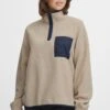 OXMO OXPIALA - Fleece Jumper - Doeskin
