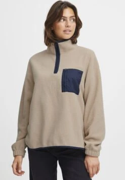 OXMO OXPIALA - Fleece Jumper - Doeskin