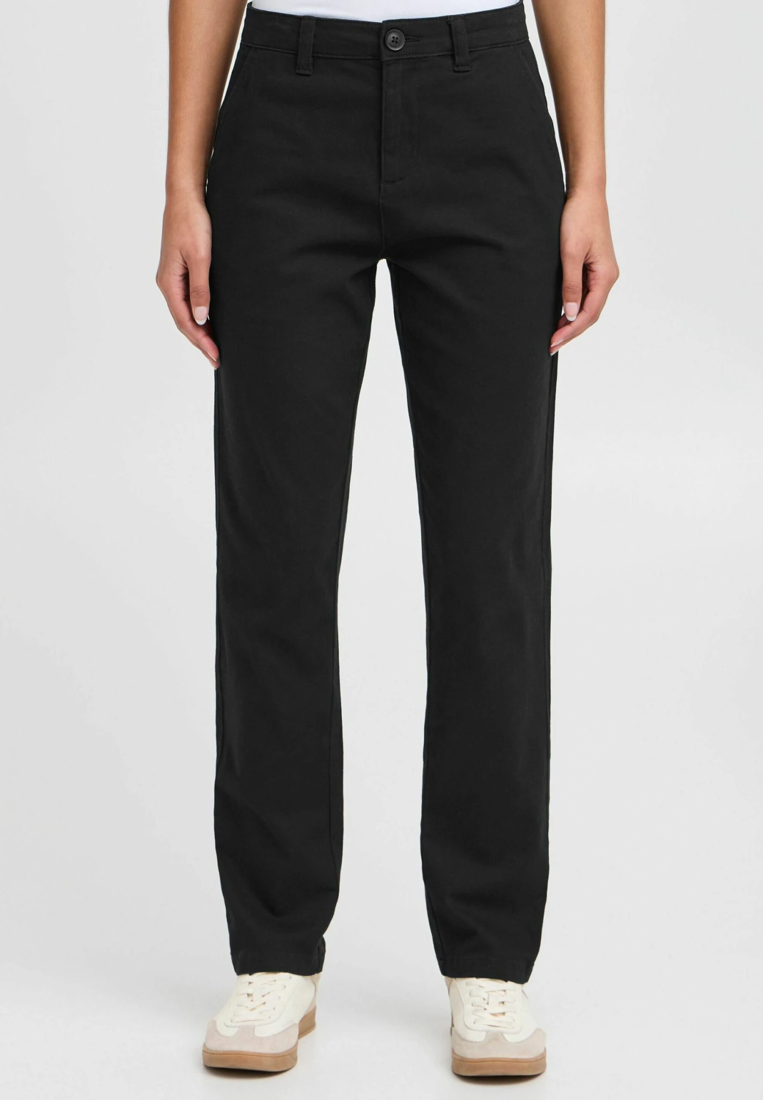 OXMO OXKVITANA REGULAR FIT - Chinos - Black 1 OXMO OXKVITANA REGULAR FIT - Chinos - Black