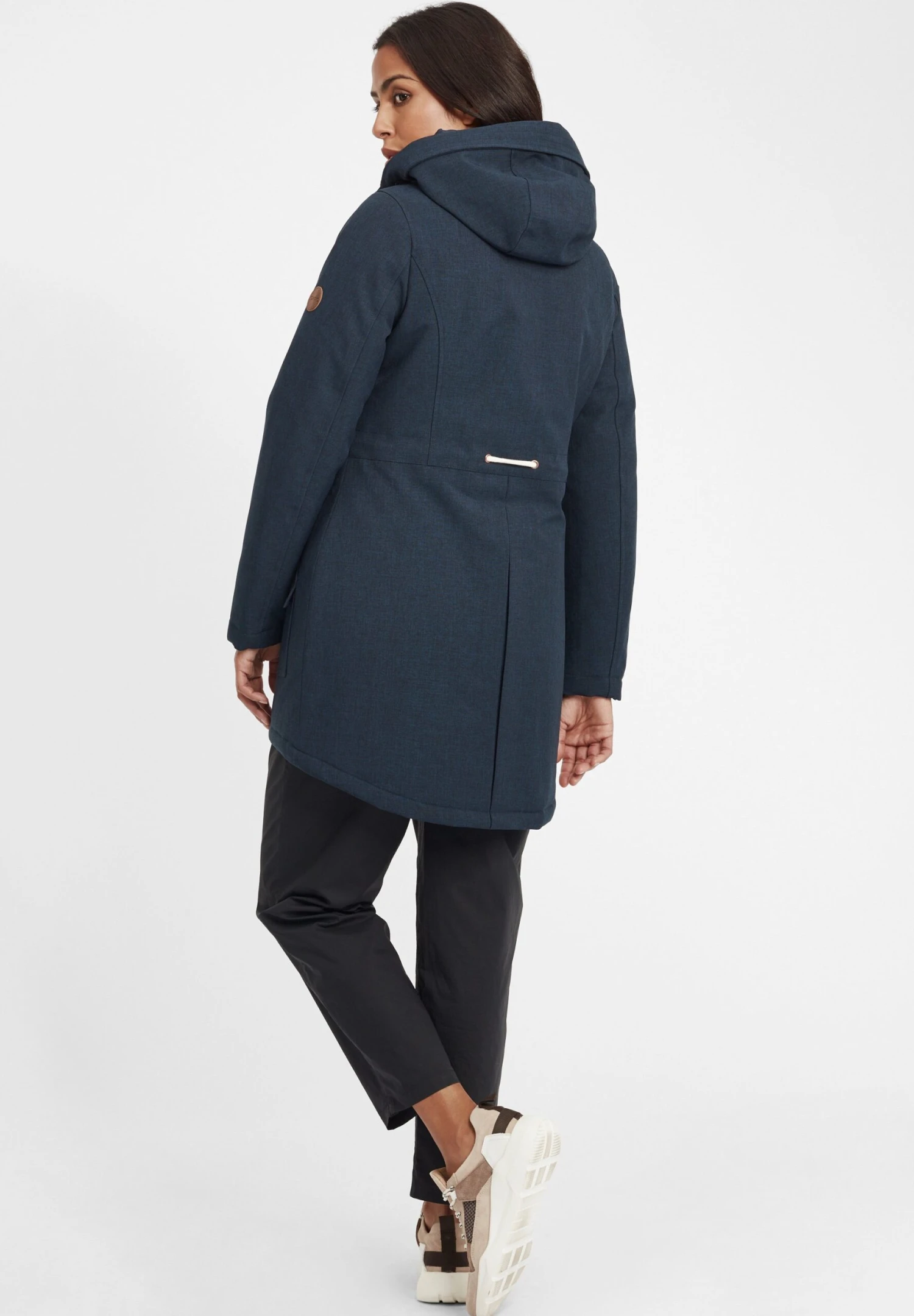 OXMO OXMelly - Winter Coat - Insignia Blue 3 OXMO OXMelly - Winter Coat - Insignia Blue - Image 3