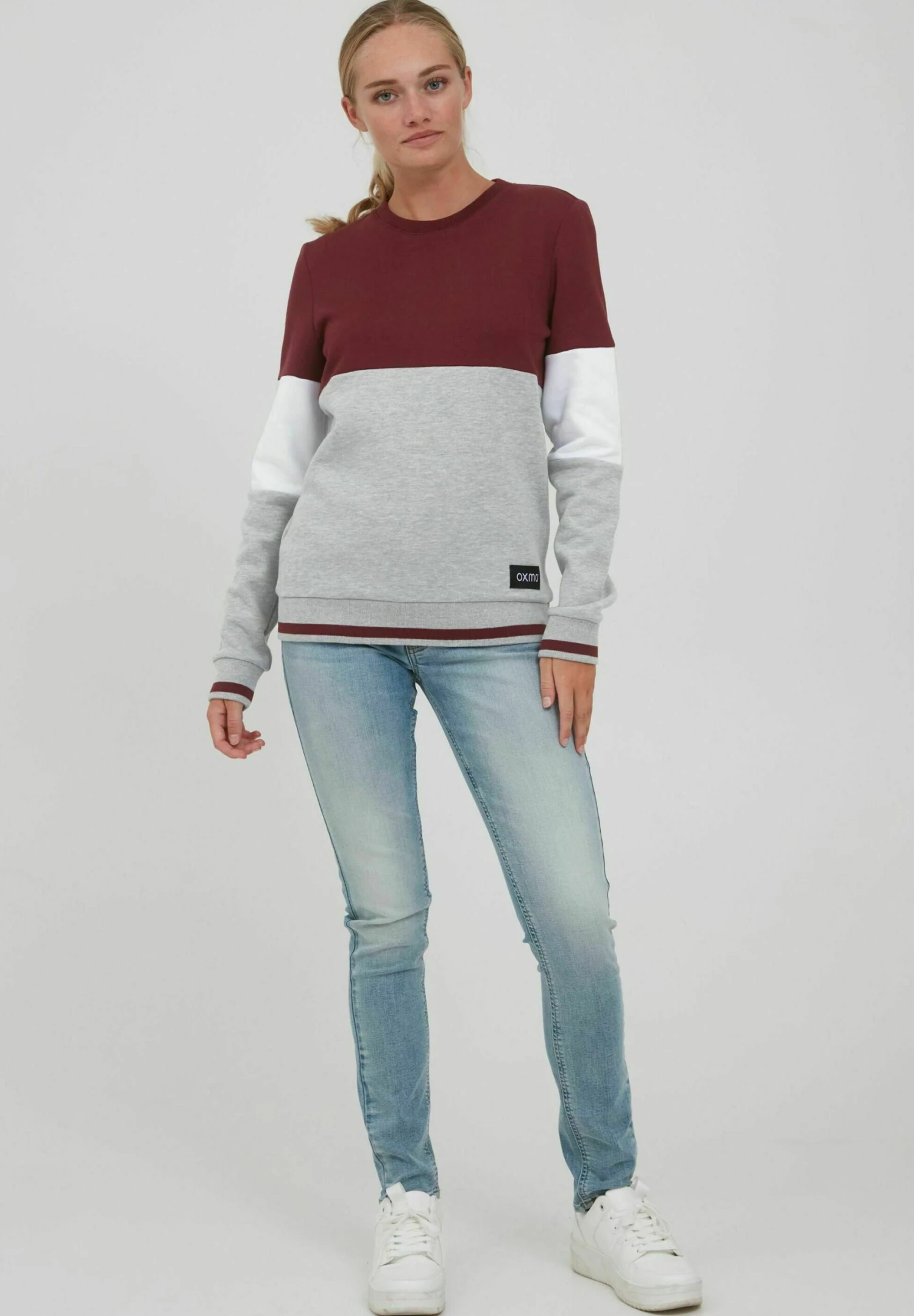 OXMO OXOMAYA - Sweatshirt - Wine Red 2 OXMO OXOMAYA - Sweatshirt - Wine Red - Image 2