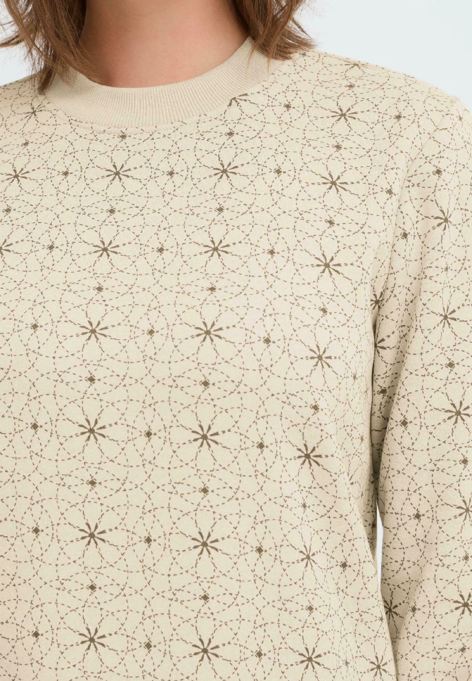 OXMO OXKAREN - Sweatshirt - Oyster 4 OXMO OXKAREN - Sweatshirt - Oyster - Image 4