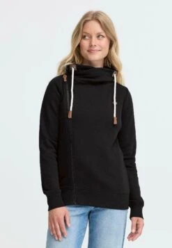OXMO OXMILLE TUBEZIP - Zip-up Sweatshirt - Black