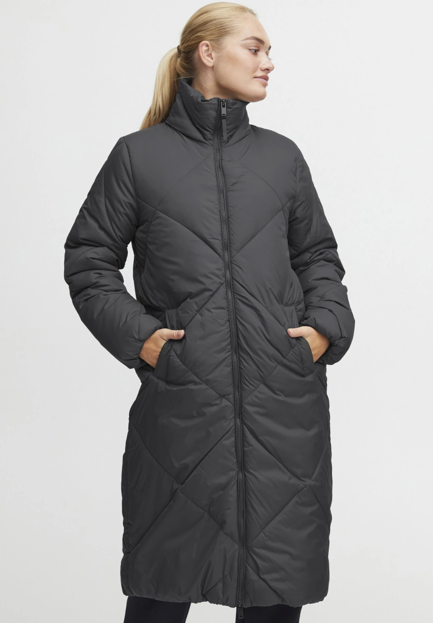 OXMO OXBONNIE - Winter Coat - Blackened Pearl 1 OXMO OXBONNIE - Winter Coat - Blackened Pearl