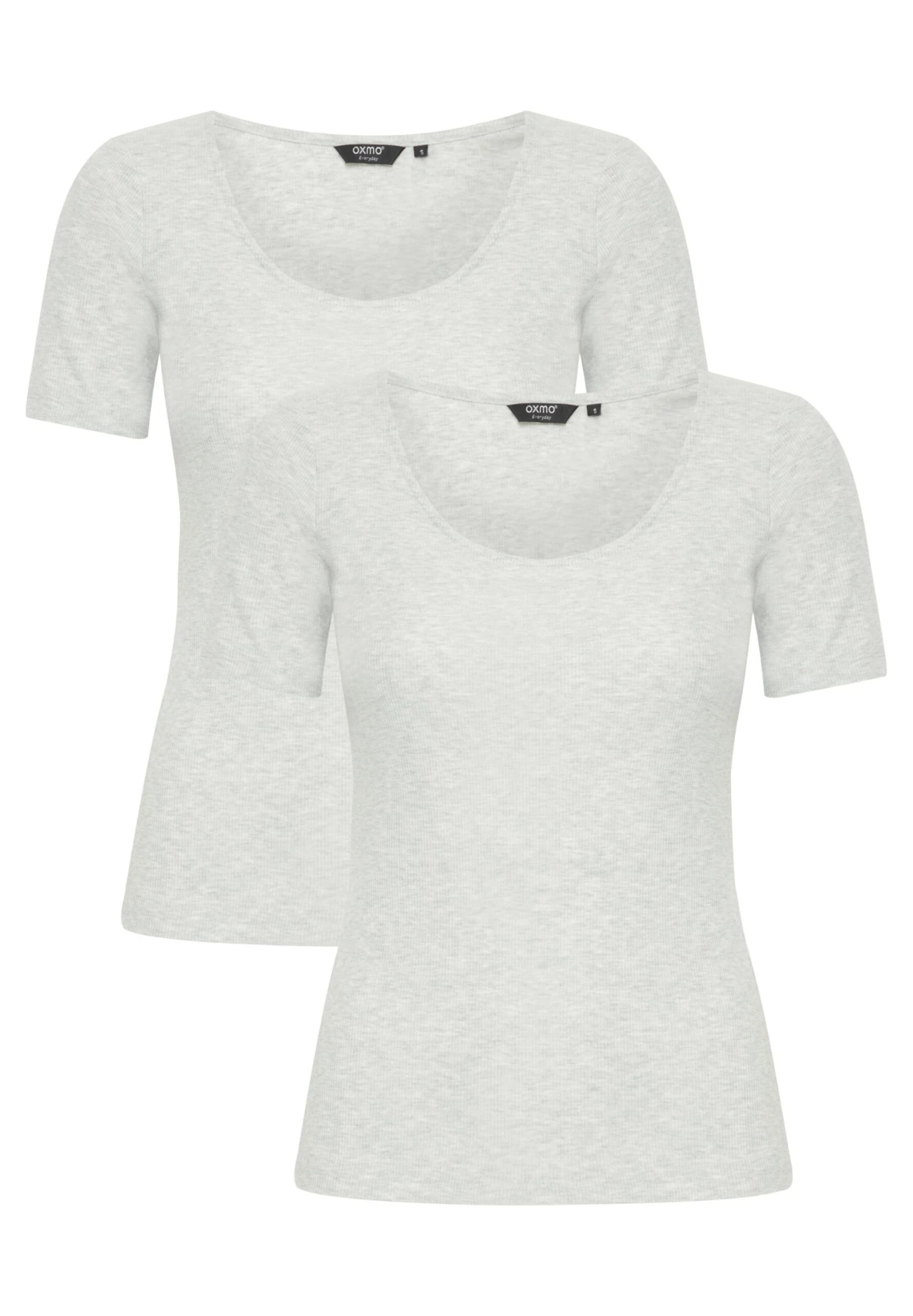 OXMO OXISAN 2 PACK - Basic T-shirt - White White 8 OXMO OXISAN 2 PACK - Basic T-shirt - White White - Image 8