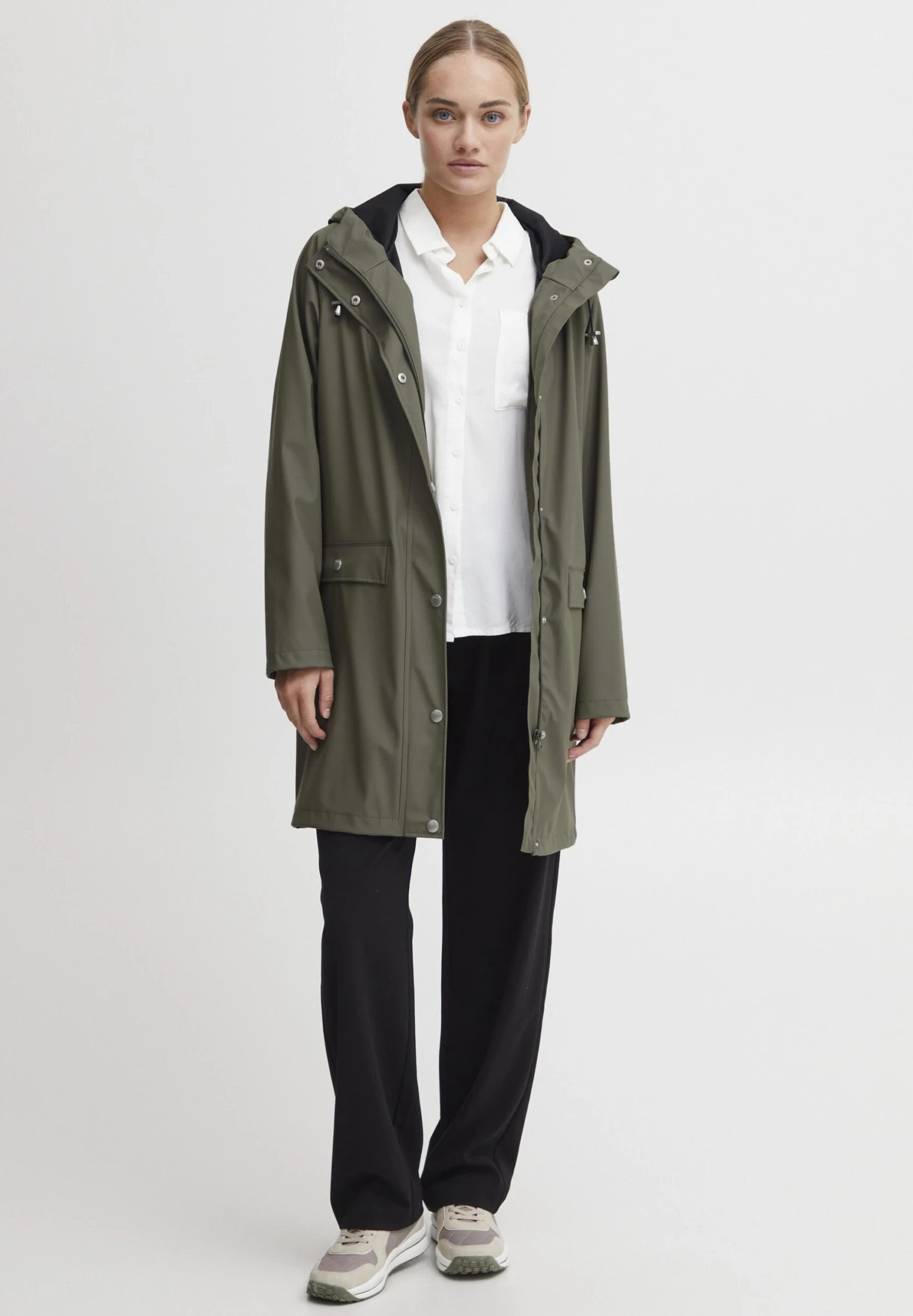 OXMO OXTanne - Parka - Dusty Olive 2 OXMO OXTanne - Parka - Dusty Olive - Image 2