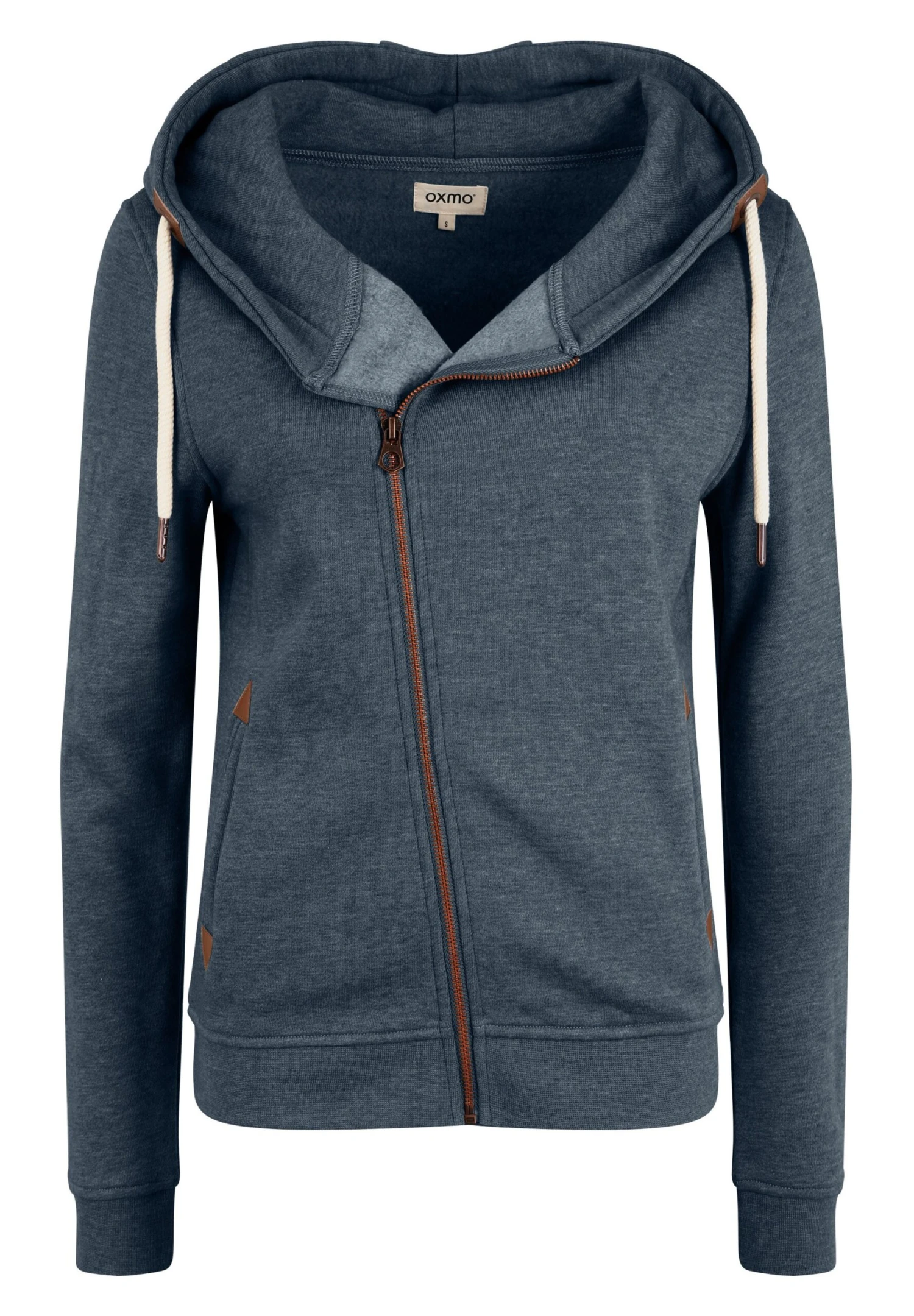 OXMO OXVicky - Zip-up Sweatshirt - Grey Mel 10 OXMO OXVicky - Zip-up Sweatshirt - Grey Mel - Image 10