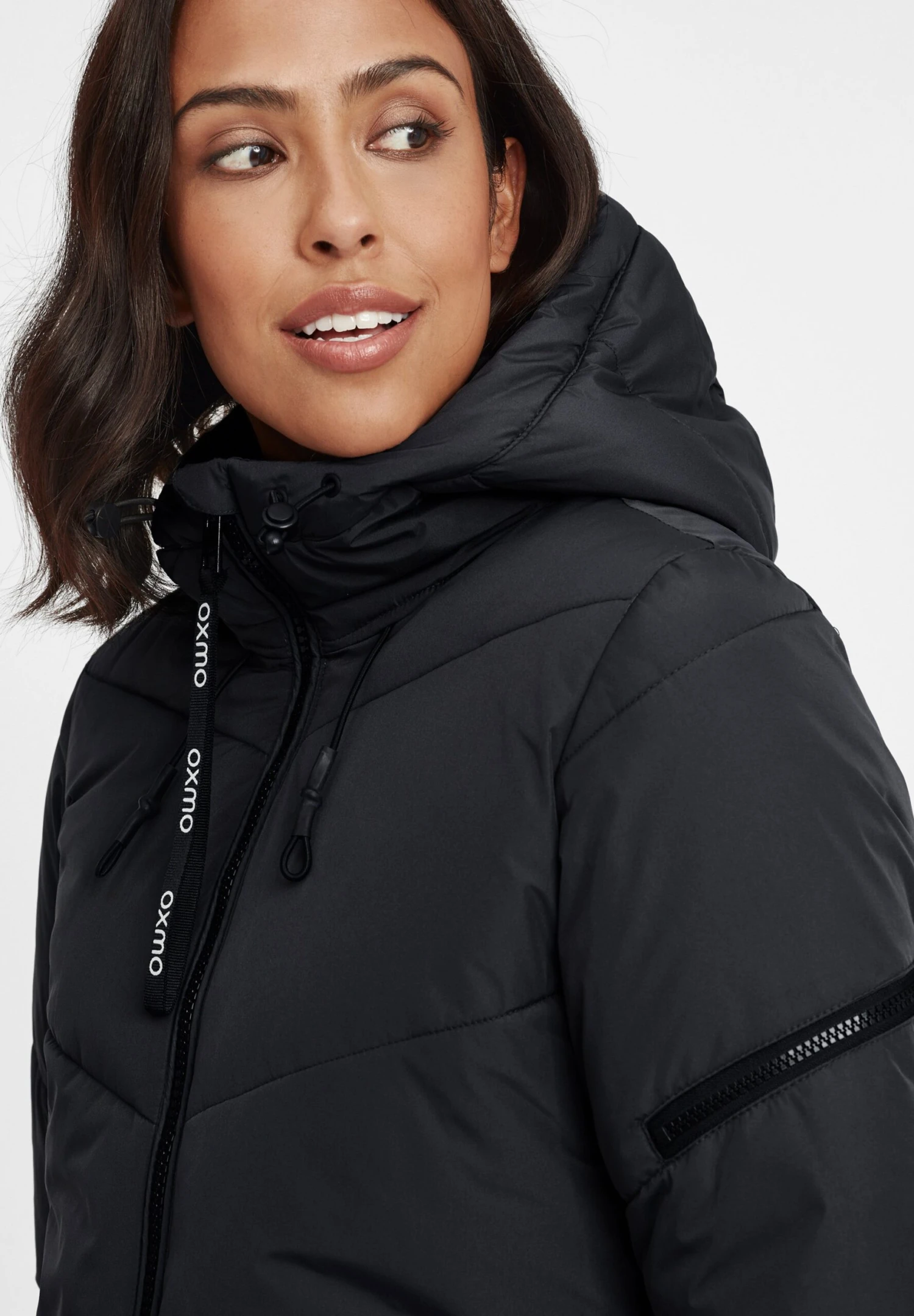 OXMO OXJunchen - Winter Coat - Black 4 OXMO OXJunchen - Winter Coat - Black - Image 4