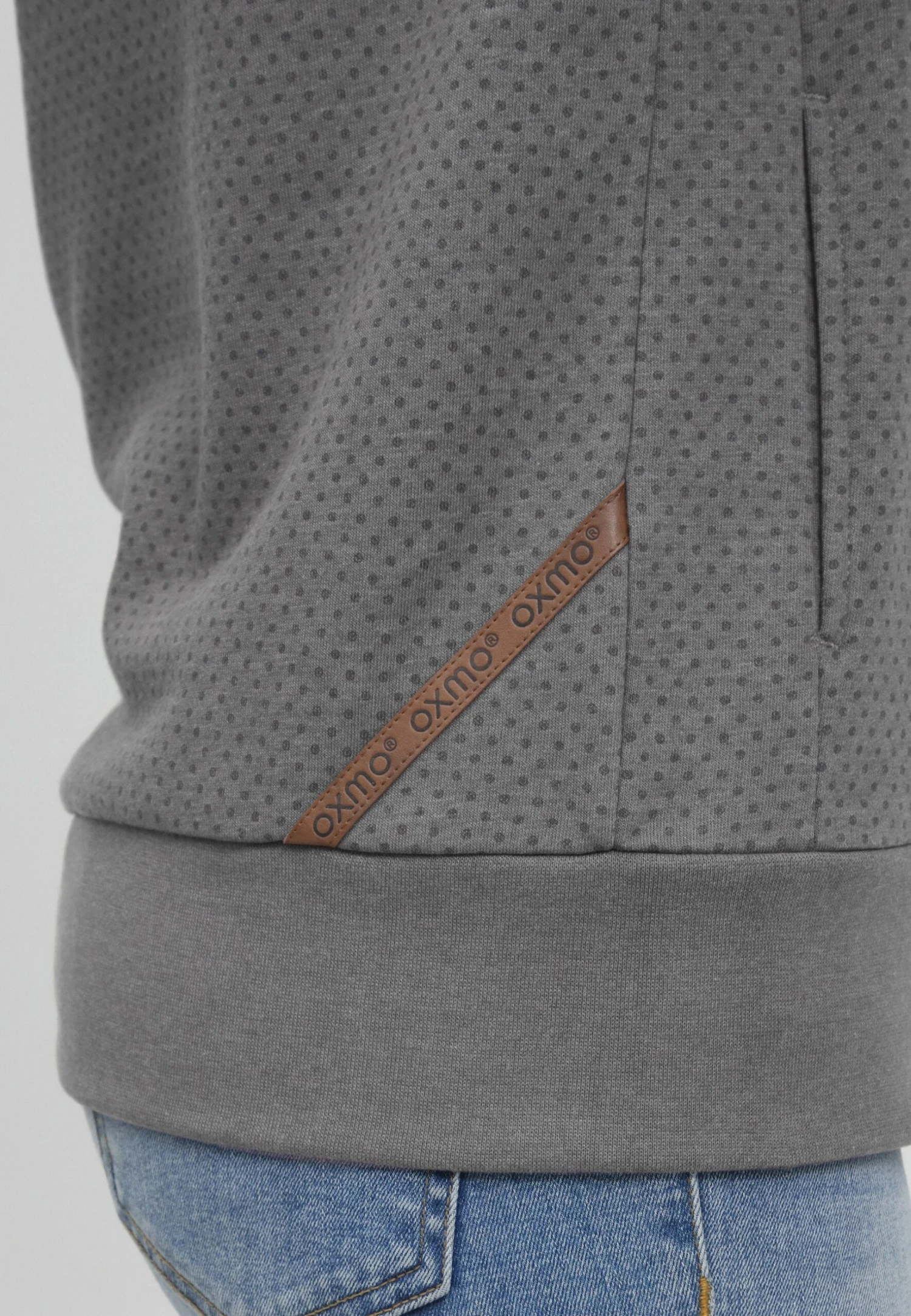 OXMO OXVERA - Hoodie - Medium Grey Melange 6 OXMO OXVERA - Hoodie - Medium Grey Melange - Image 6