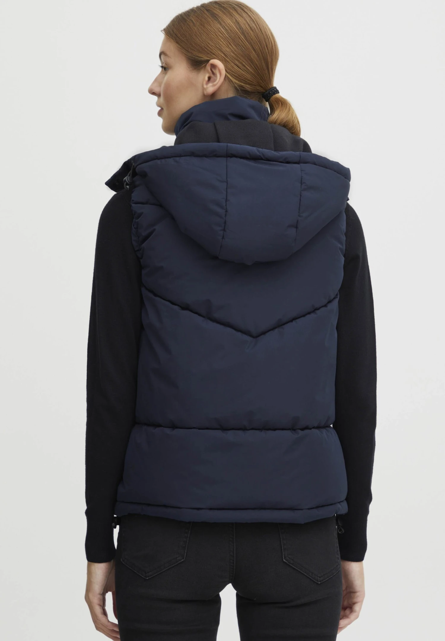 OXMO OXJULIETTE - Waistcoat - Insignia Blue 3 OXMO OXJULIETTE - Waistcoat - Insignia Blue - Image 3