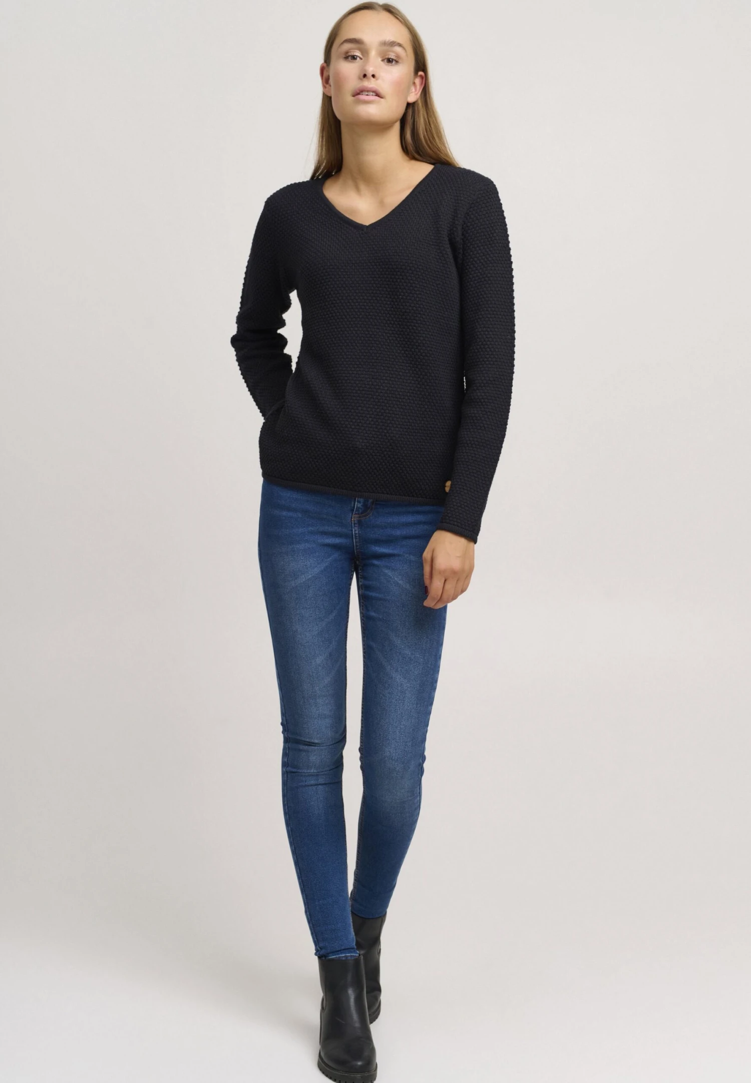 OXMO OXHANNA - Jumper - Black 1 OXMO OXHANNA - Jumper - Black