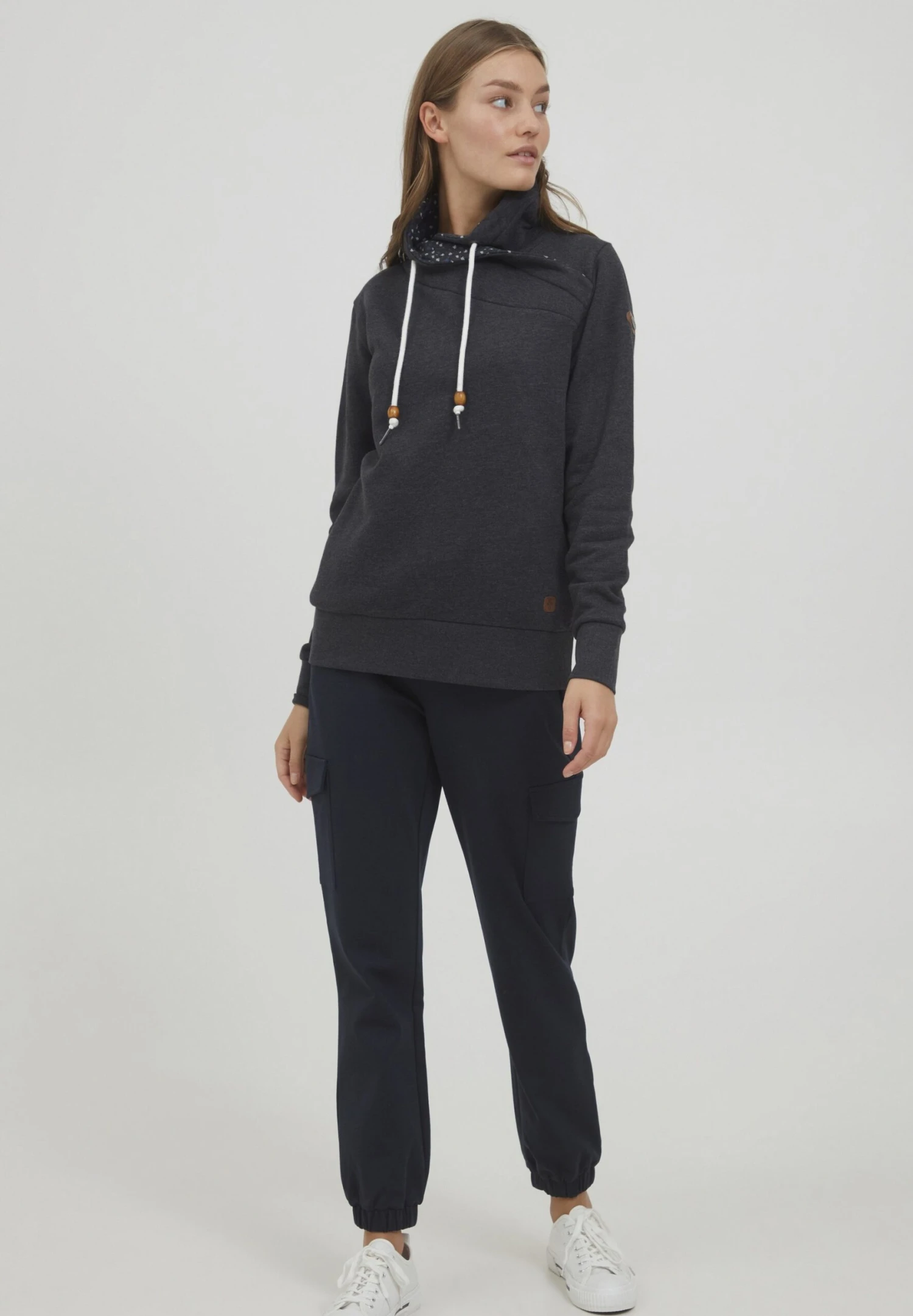 OXMO OXUDINE - Sweatshirt - Dark Grey Melange 2 OXMO OXUDINE - Sweatshirt - Dark Grey Melange - Image 2