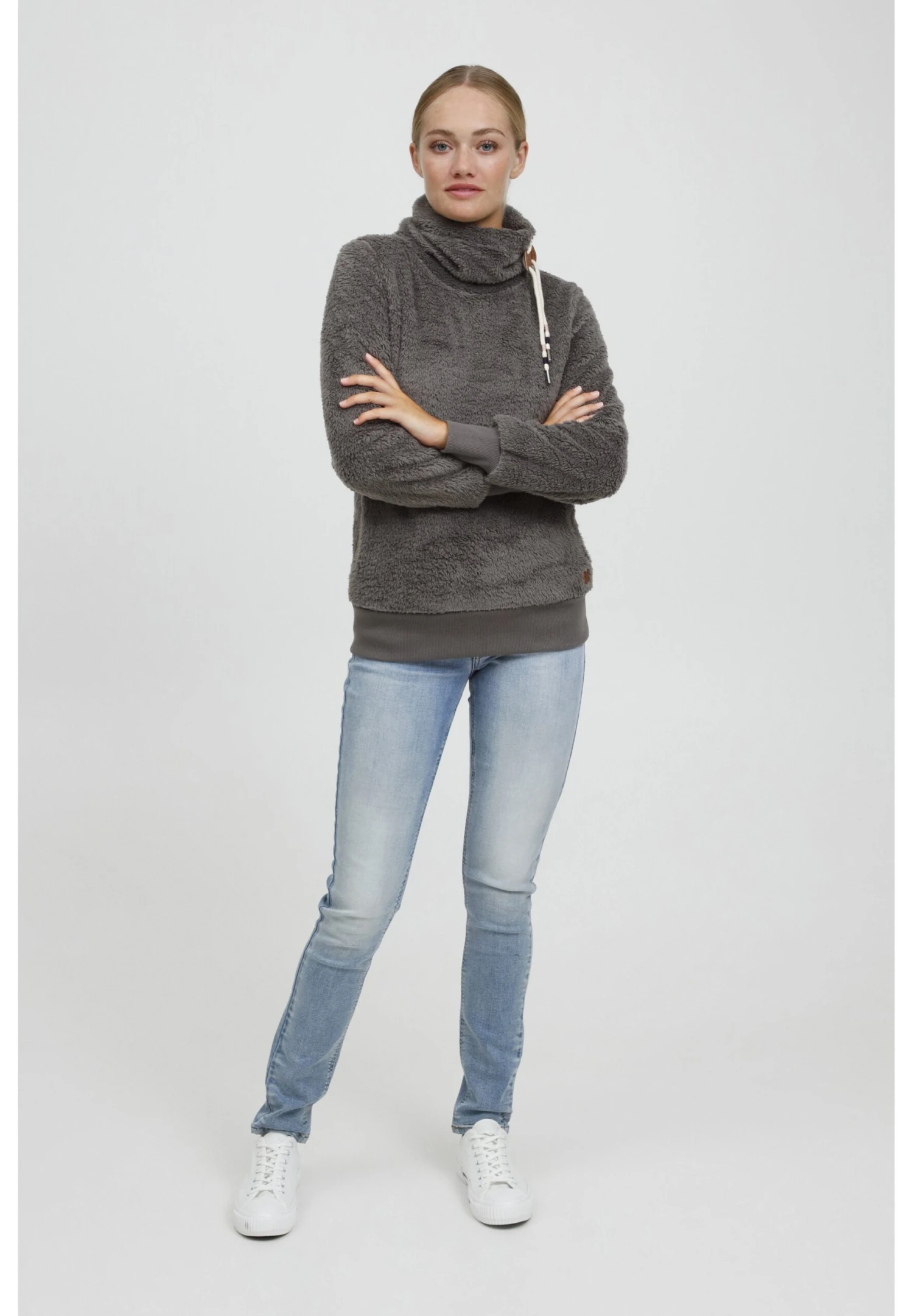 OXMO OXAnnika - Sweatshirt - Grey 2 OXMO OXAnnika - Sweatshirt - Grey - Image 2