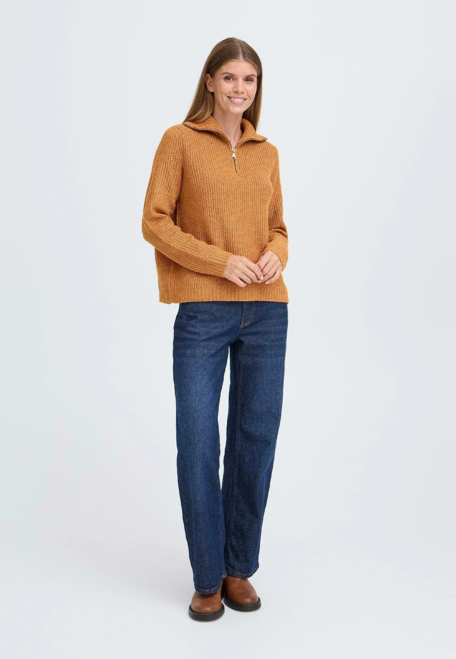 OXMO IHBALLINO - Jumper - Brown Sugar 2 OXMO IHBALLINO - Jumper - Brown Sugar - Image 2