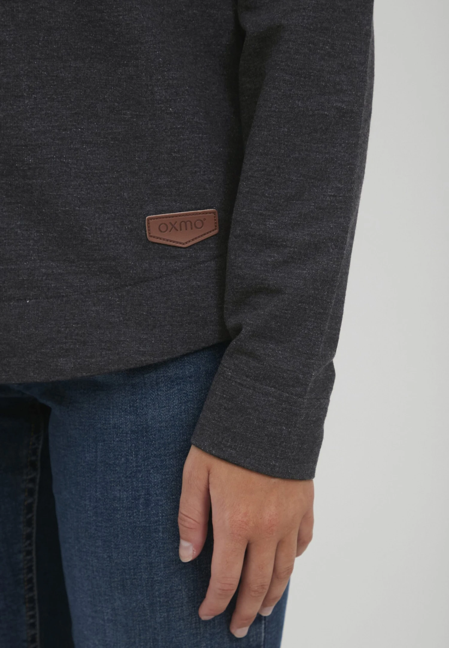 OXMO OXWanda - Zip-up Sweatshirt - Dar Grey M 5 OXMO OXWanda - Zip-up Sweatshirt - Dar Grey M - Image 5