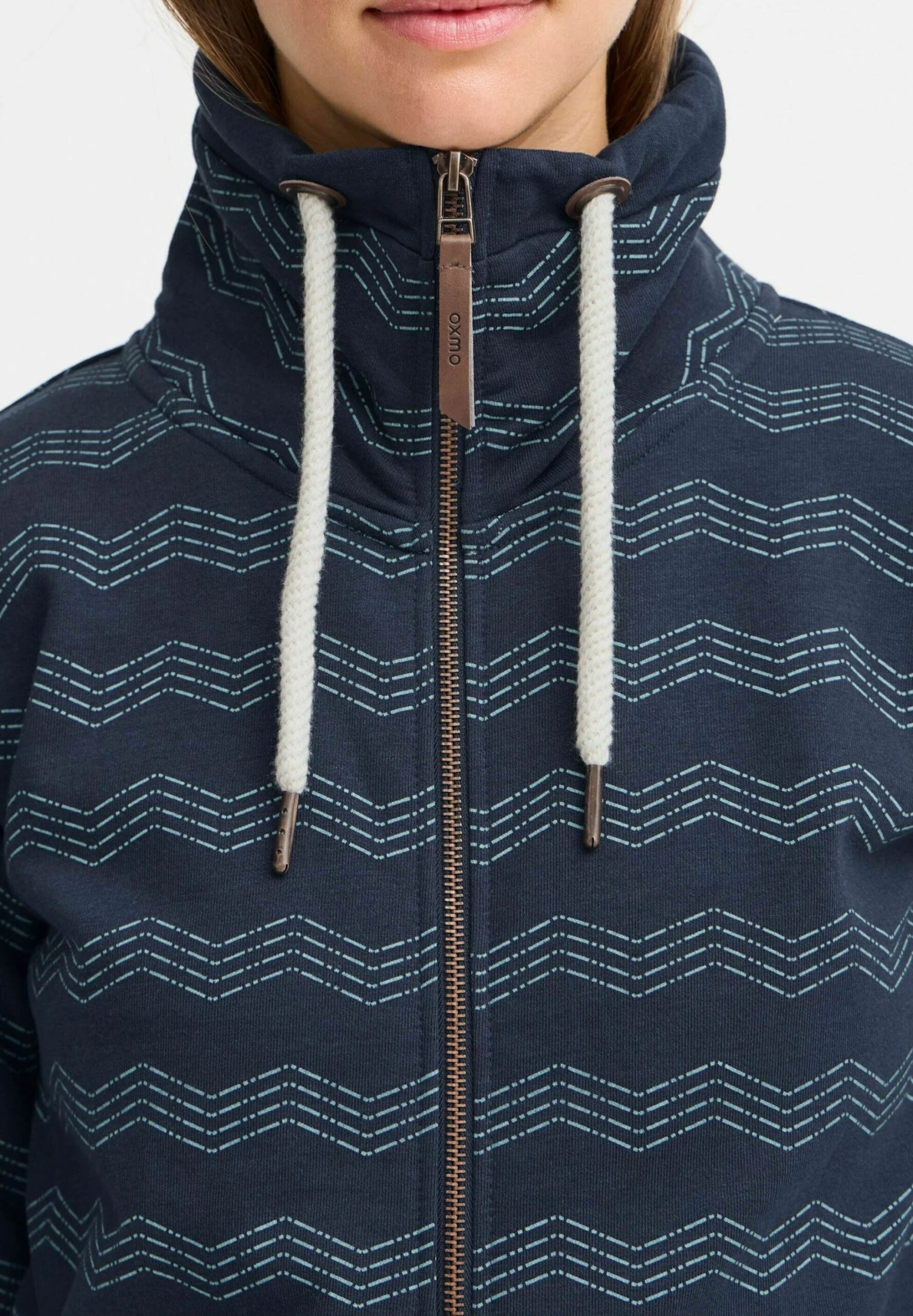 OXMO OXVANTA - Zip-up Sweatshirt - Total Eclipse 4 OXMO OXVANTA - Zip-up Sweatshirt - Total Eclipse - Image 4