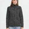 OXMO OXELFE - Fleece Jacket - Iron Gate