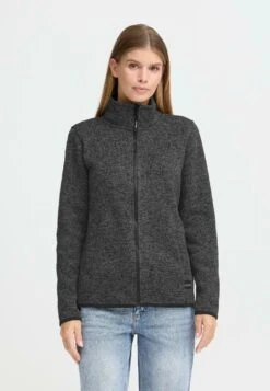 OXMO OXELFE - Fleece Jacket - Iron Gate