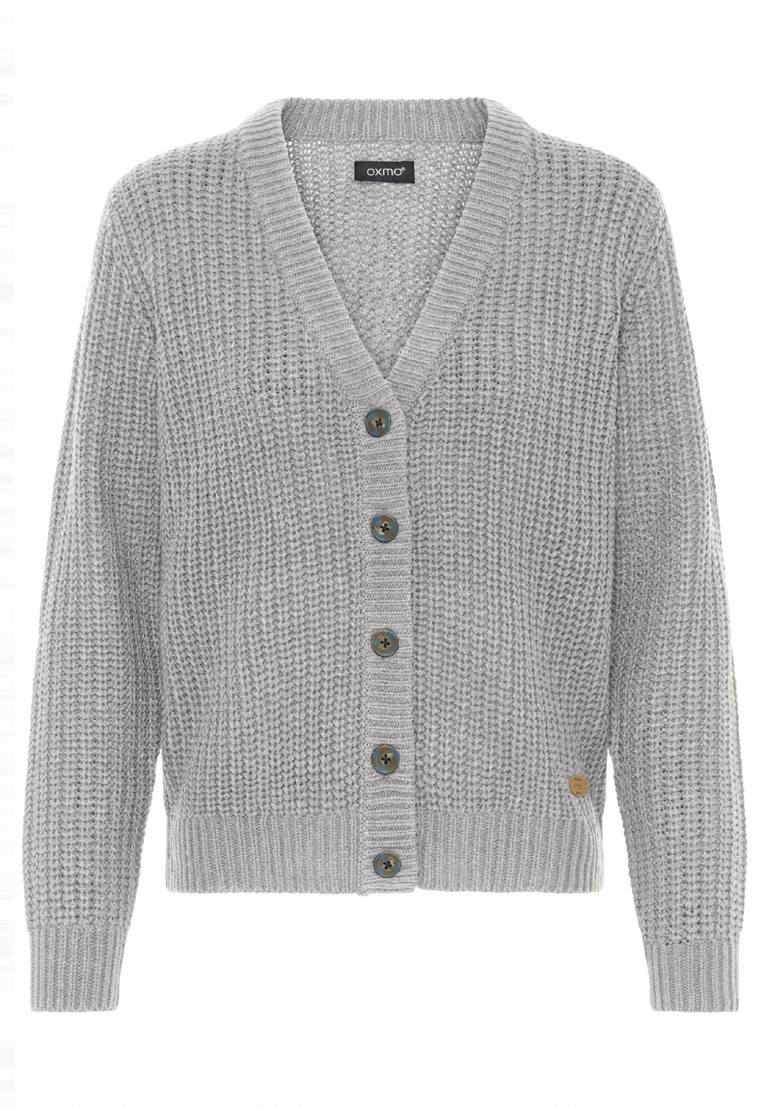 OXMO OXEDNA - Cardigan - Medium Grey Melange 6 OXMO OXEDNA - Cardigan - Medium Grey Melange - Image 6