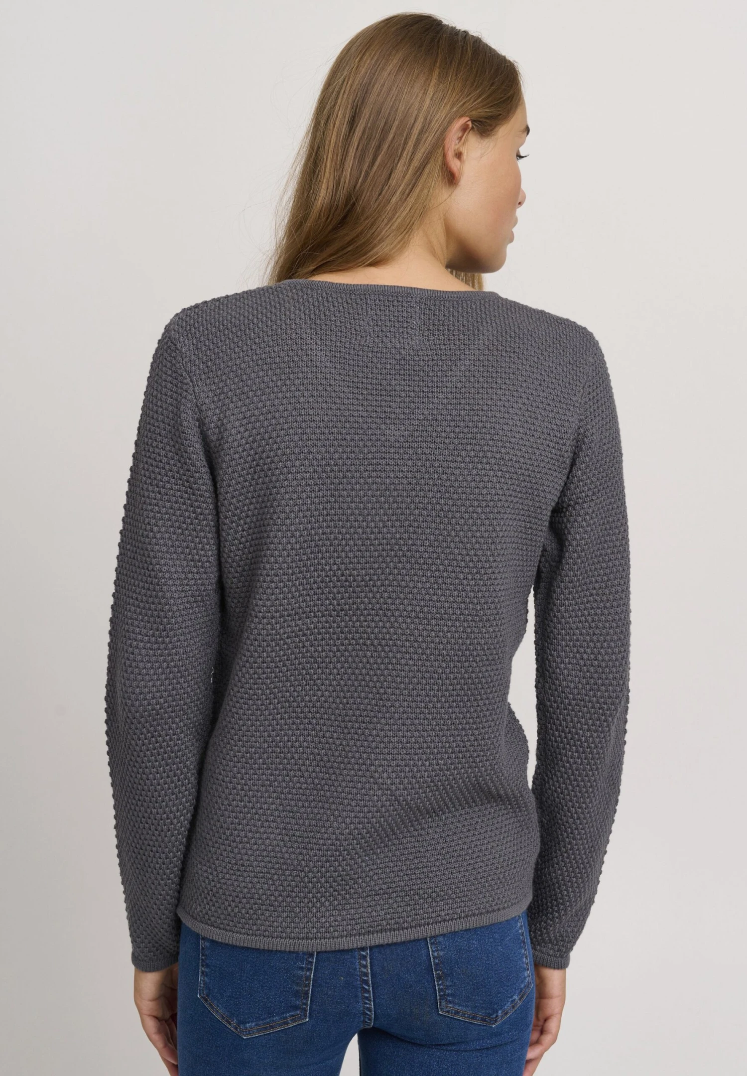 OXMO OXHANNA - Jumper - Pewter 3 OXMO OXHANNA - Jumper - Pewter - Image 3