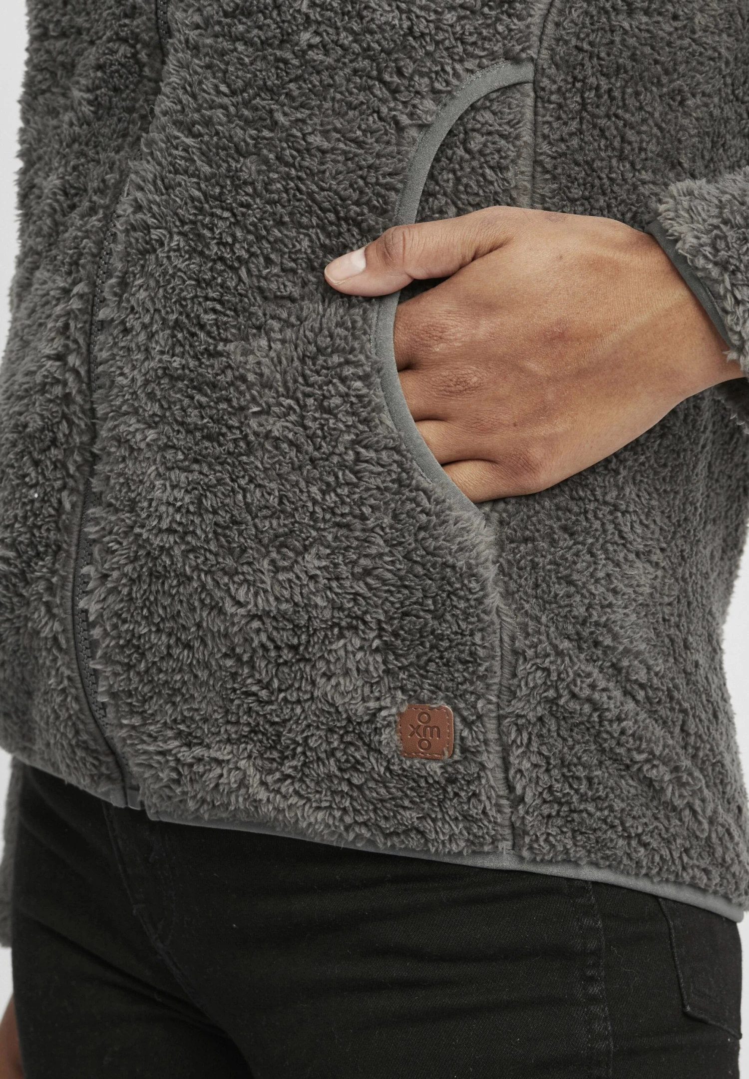 OXMO OXTELSA - Fleece Jacket - Castlerock 5 OXMO OXTELSA - Fleece Jacket - Castlerock - Image 5