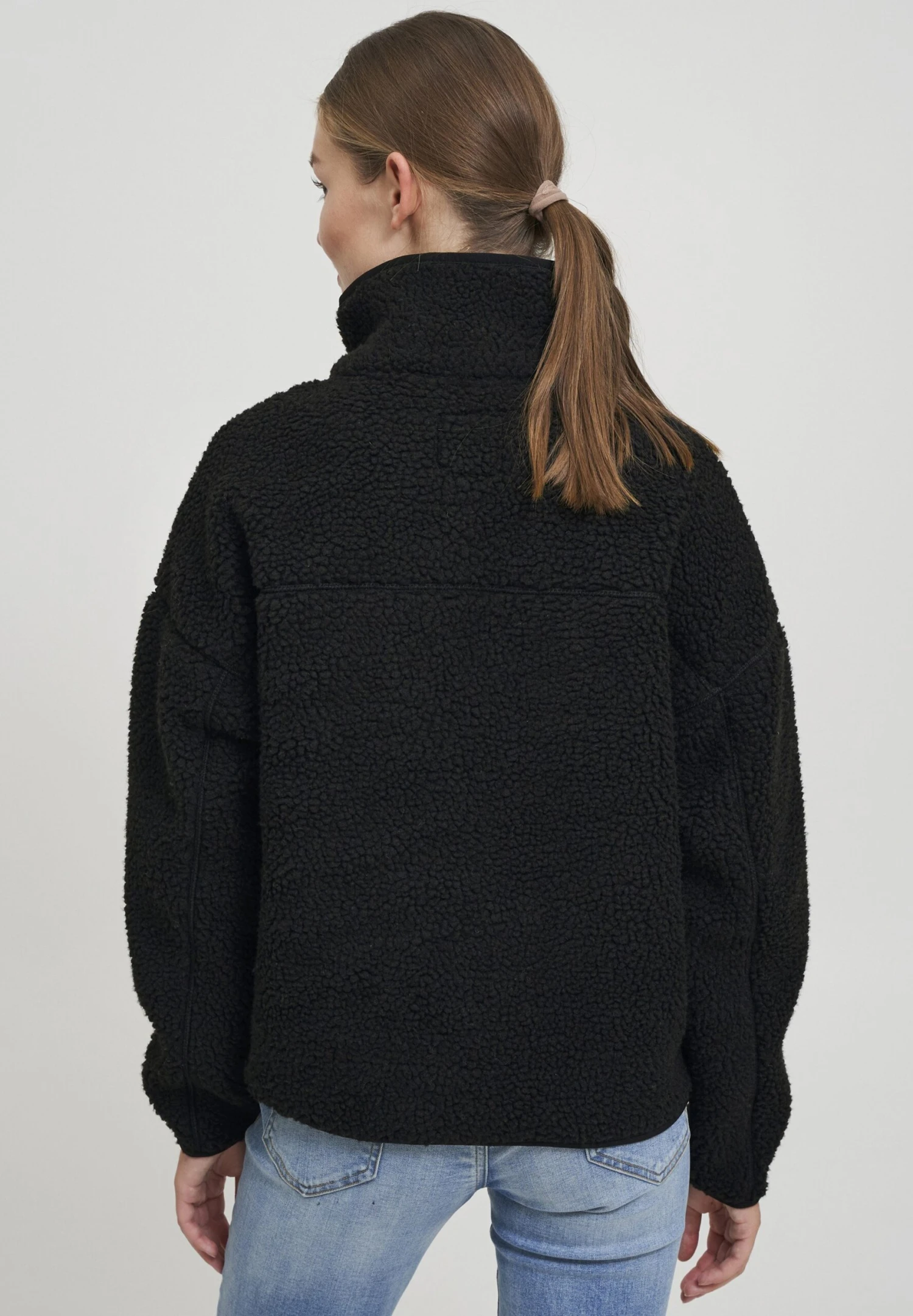OXMO OXTonje - Fleece Jacket - Black 3 OXMO OXTonje - Fleece Jacket - Black - Image 3