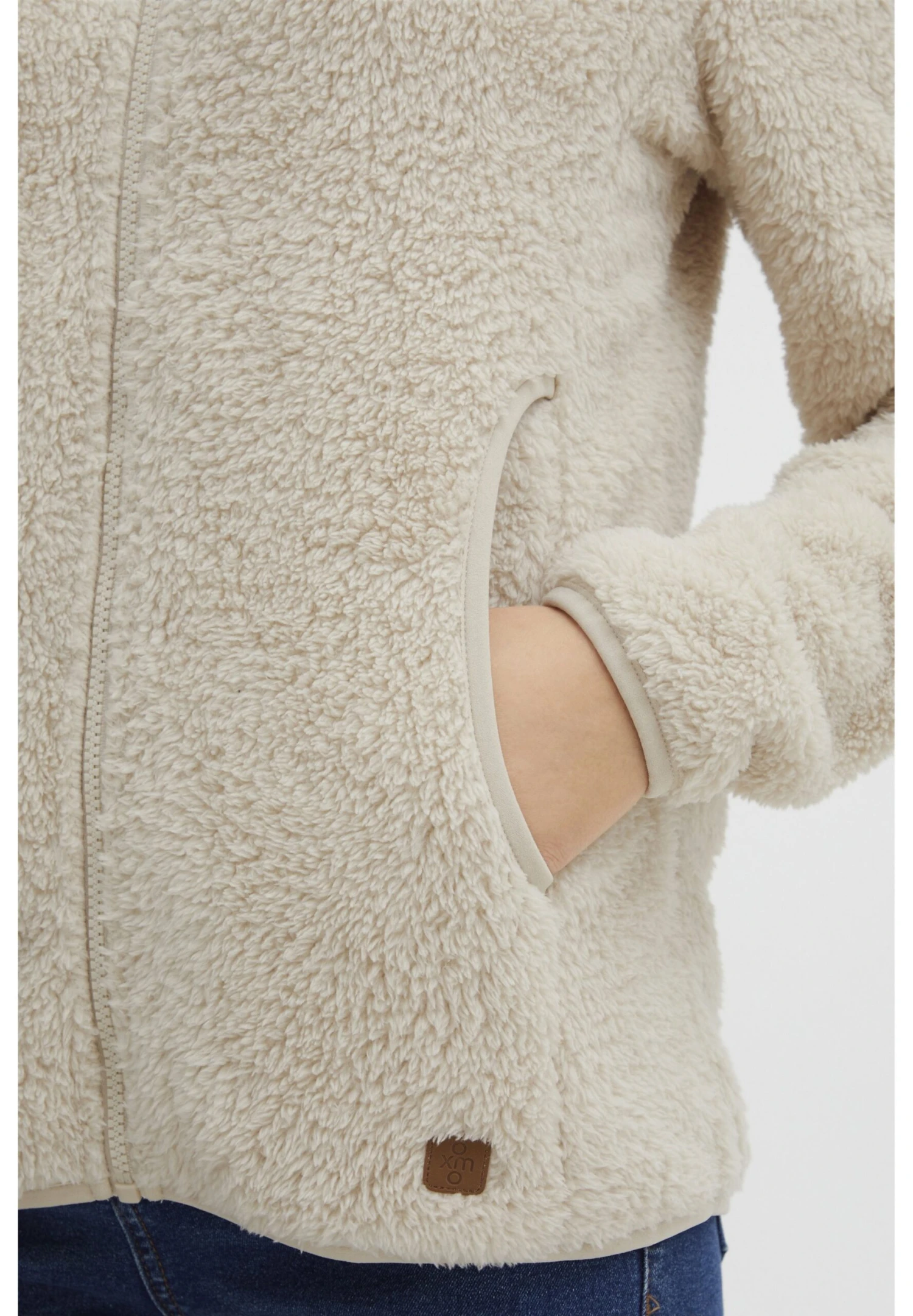 OXMO OXTELSA - Fleece Jacket - Oyster Gray 5 OXMO OXTELSA - Fleece Jacket - Oyster Gray - Image 5