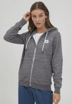 OXMO OXHELNA - Zip-up Sweatshirt - Pewter Melange