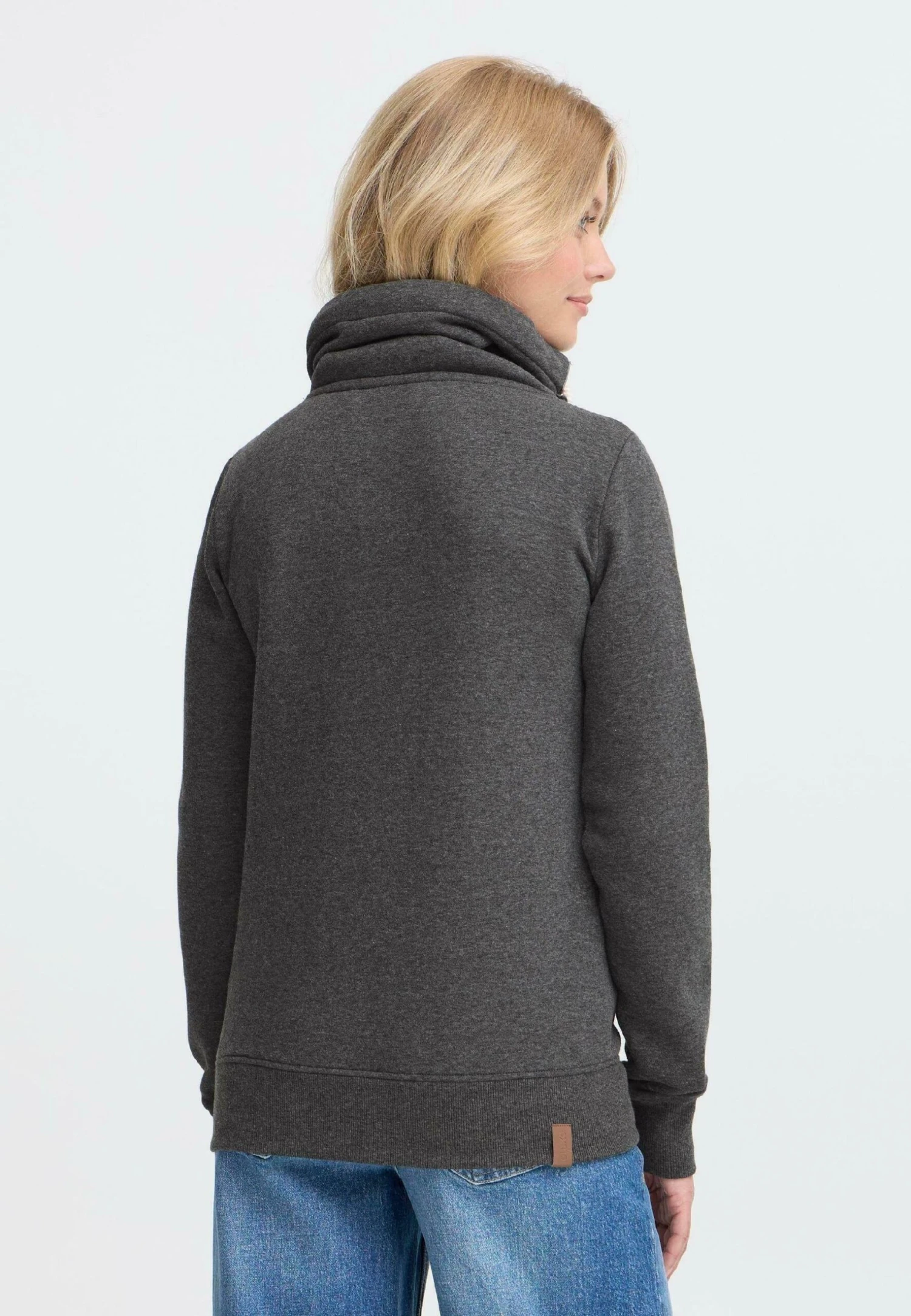 OXMO OXMILLE TUBEZIP - Zip-up Sweatshirt - Dark Grey Melange 3 OXMO OXMILLE TUBEZIP - Zip-up Sweatshirt - Dark Grey Melange - Image 3