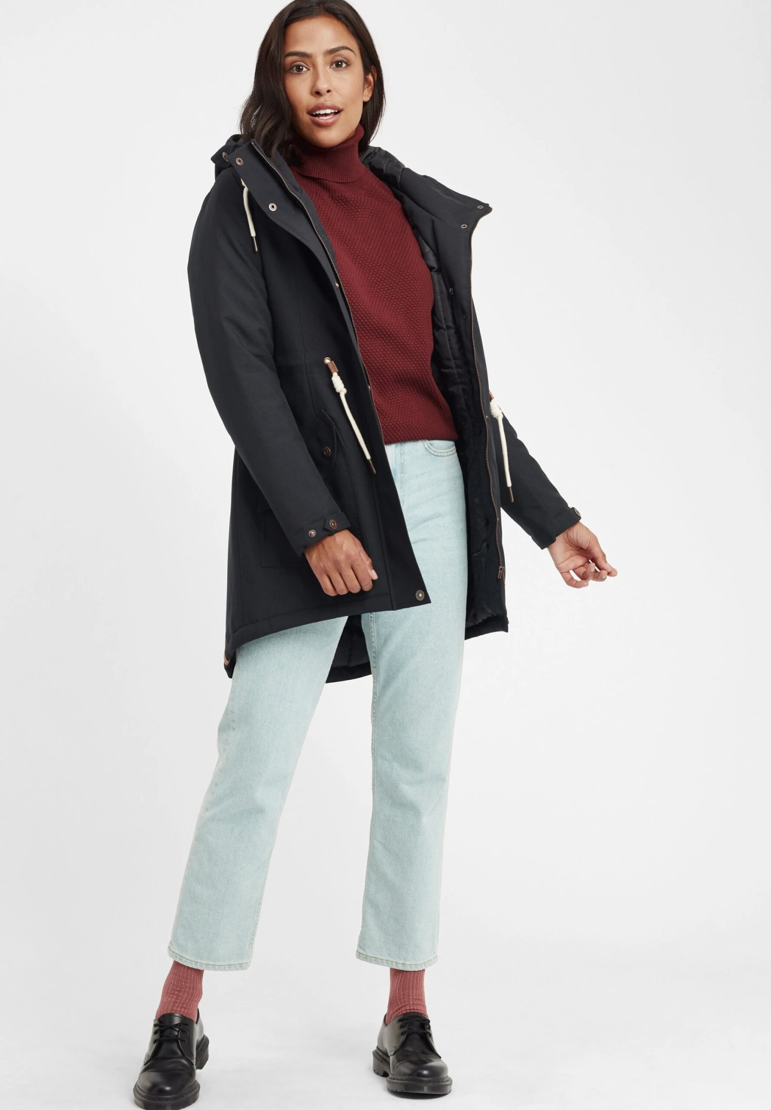 OXMO OXSINA - Jumper - Wine Red 2 OXMO OXSINA - Jumper - Wine Red - Image 2