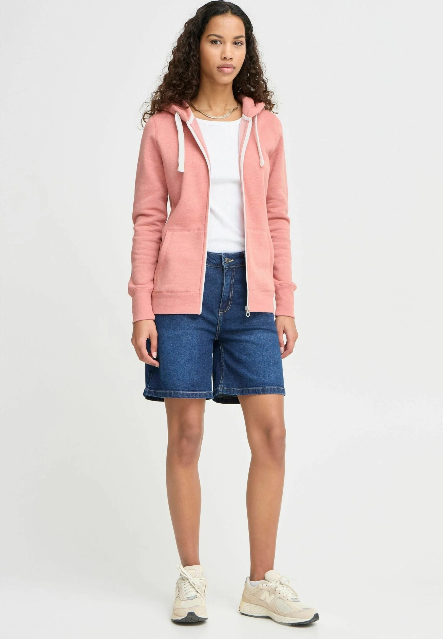 OXMO OXOLINDA - Zip-up Sweatshirt - Powd Ro M 2 OXMO OXOLINDA - Zip-up Sweatshirt - Powd Ro M - Image 2