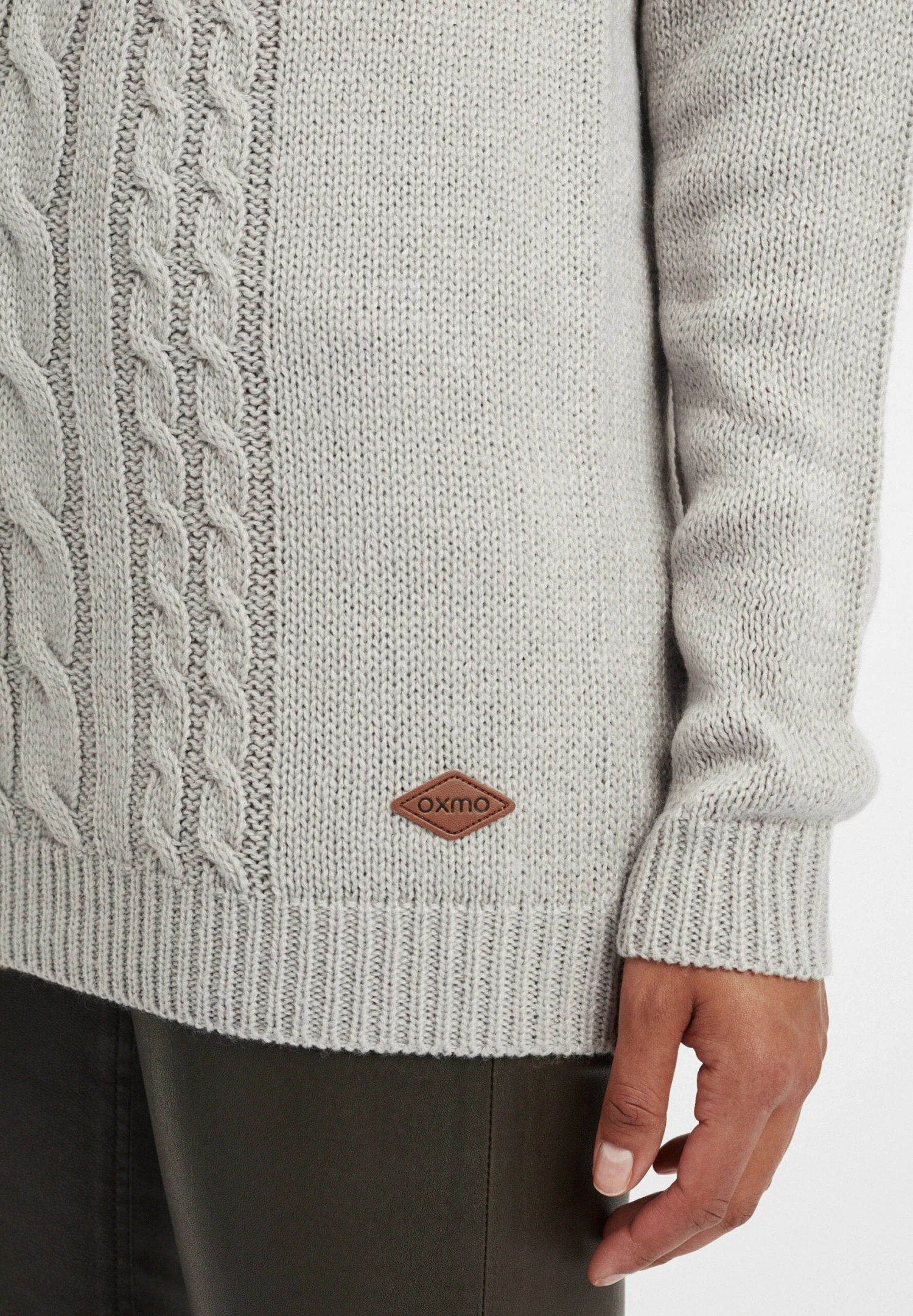 OXMO OXCable - Hoodie - Mid Grey 5 OXMO OXCable - Hoodie - Mid Grey - Image 5