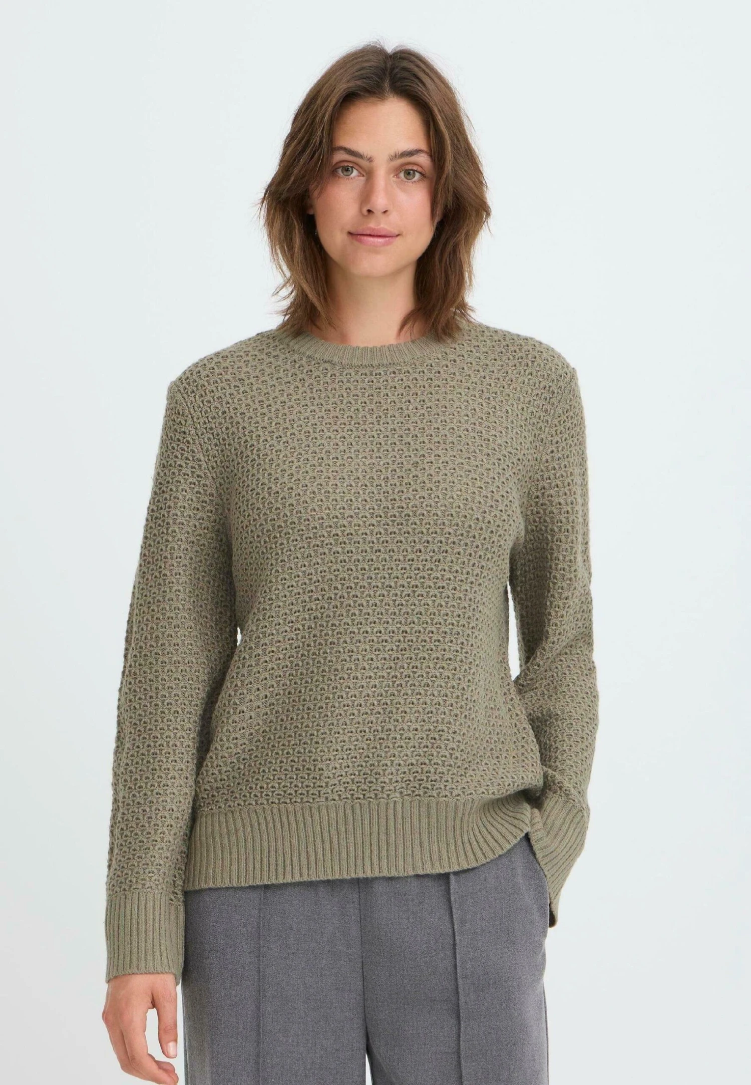 OXMO BMMNELLY - Jumper - Vetiver 1 OXMO BMMNELLY - Jumper - Vetiver