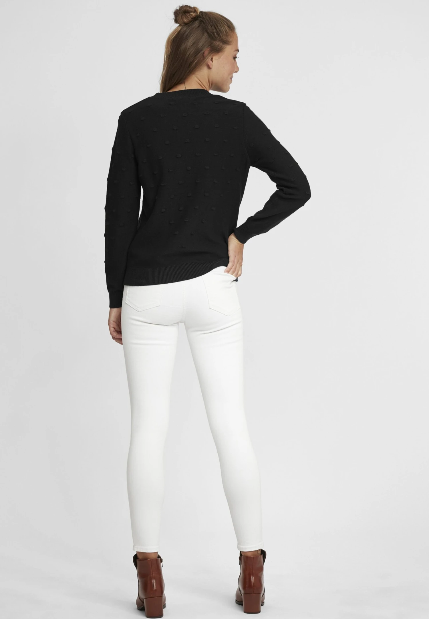 OXMO OXDOTTA - Jumper - Black 3 OXMO OXDOTTA - Jumper - Black - Image 3