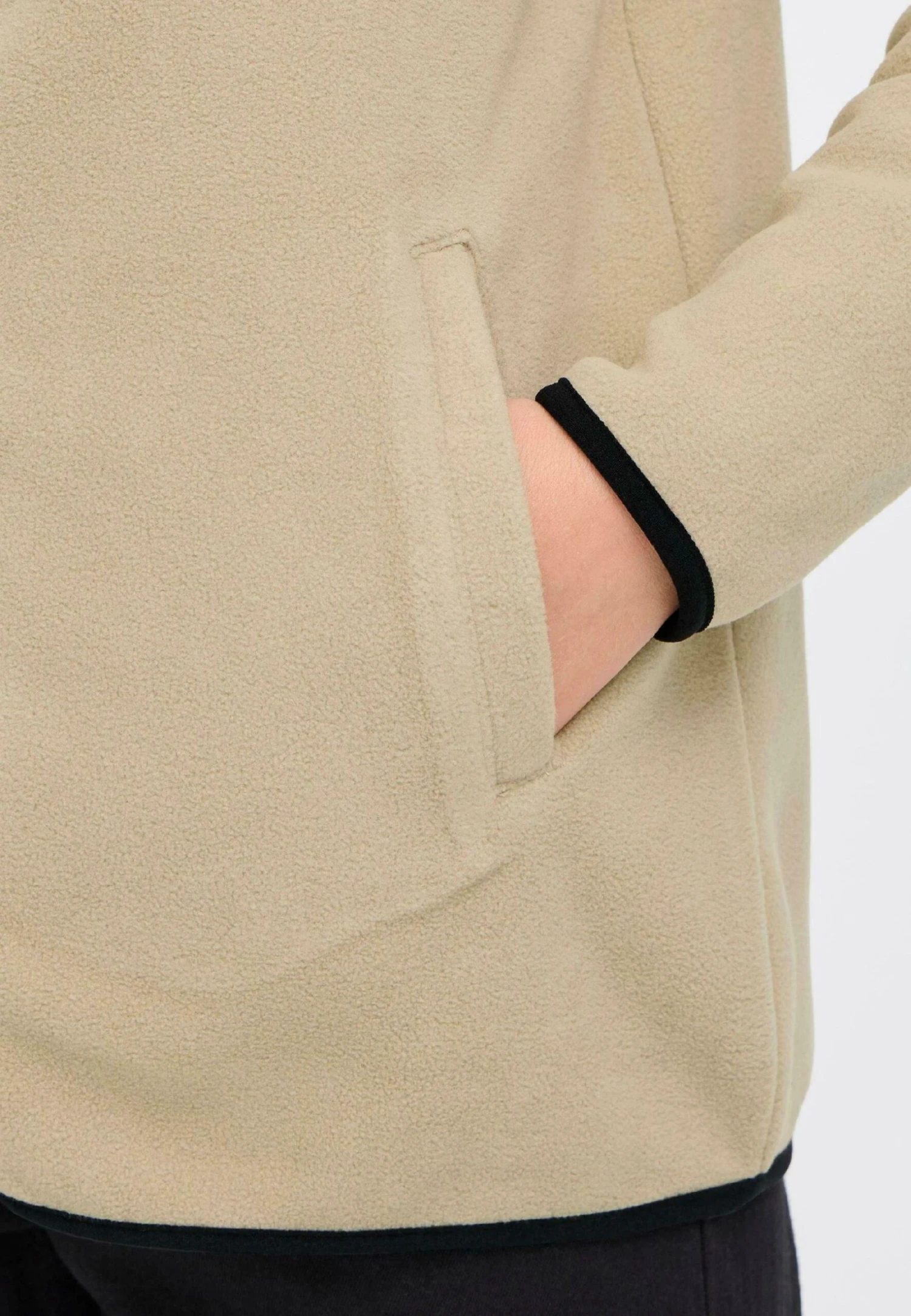 OXMO OXNETE - Fleece Jacket - Dune 4 OXMO OXNETE - Fleece Jacket - Dune - Image 4